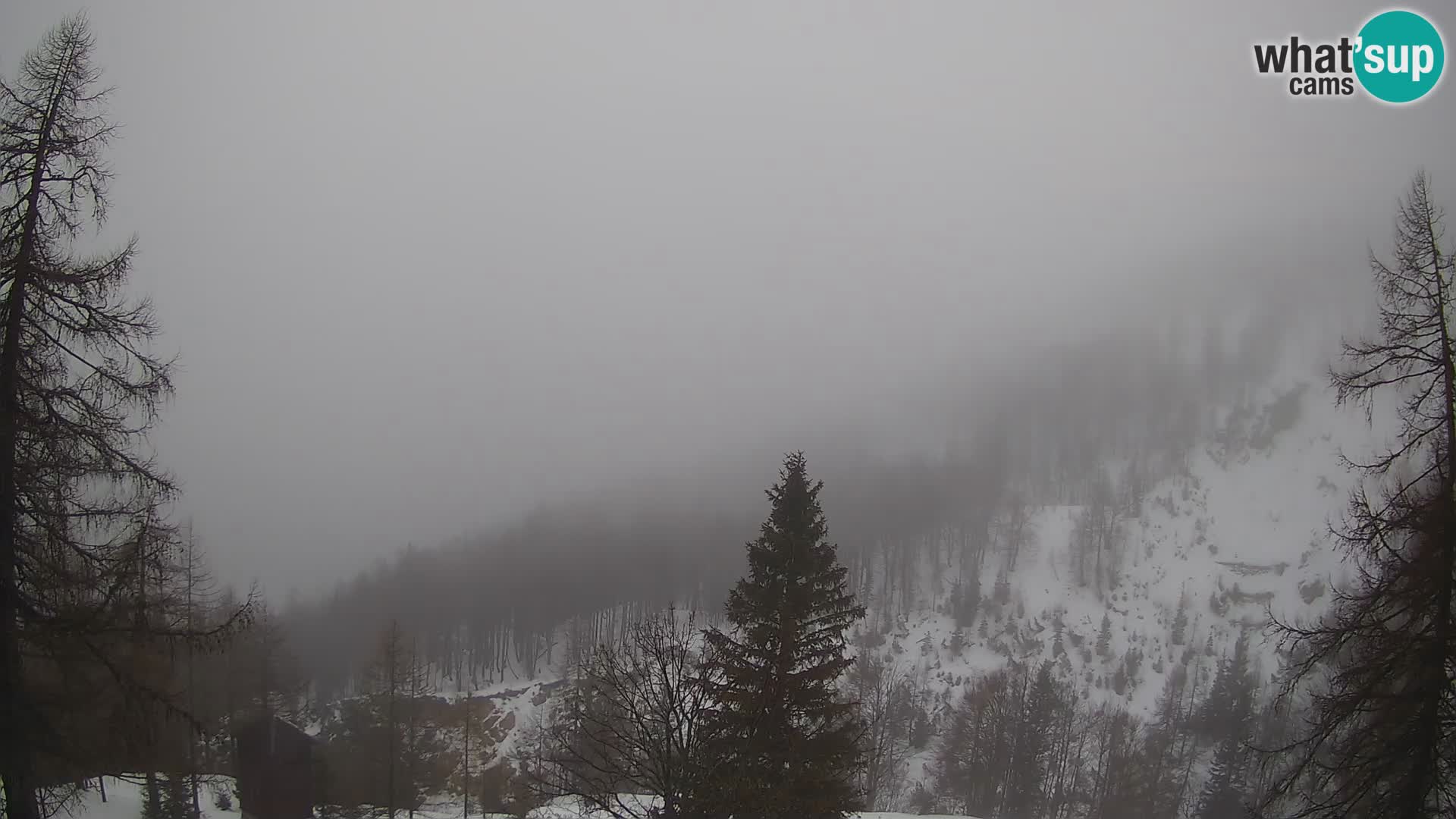 Vršič LIVE webcam casa Erjavčeva – vista sul PRISOJNIK – Slovenia