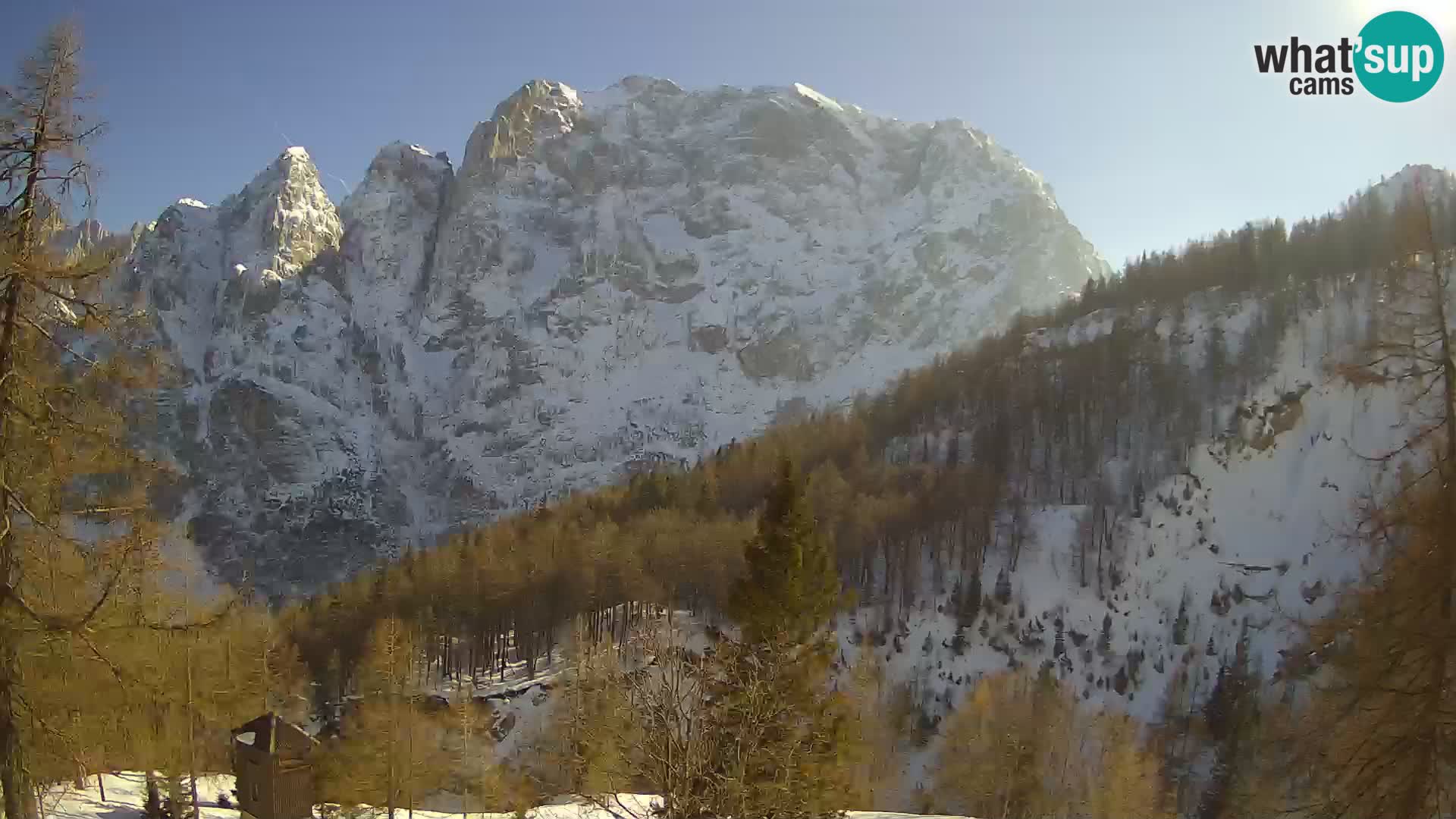 Vršič camera en vivo Casa Erjavčeva – vista a PRISOJNIK – Eslovenia