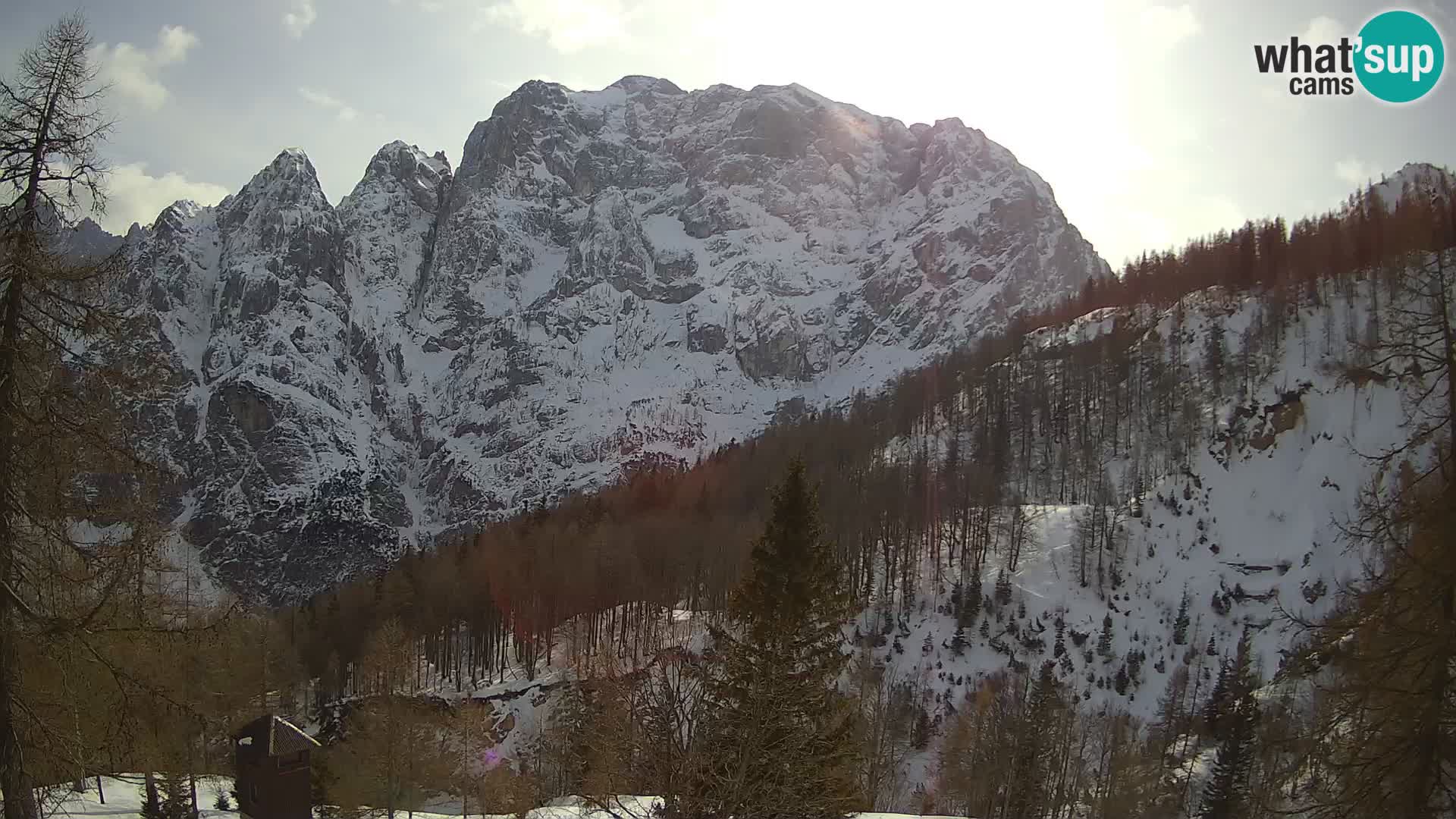 Vršič camera en vivo Casa Erjavčeva – vista a PRISOJNIK – Eslovenia