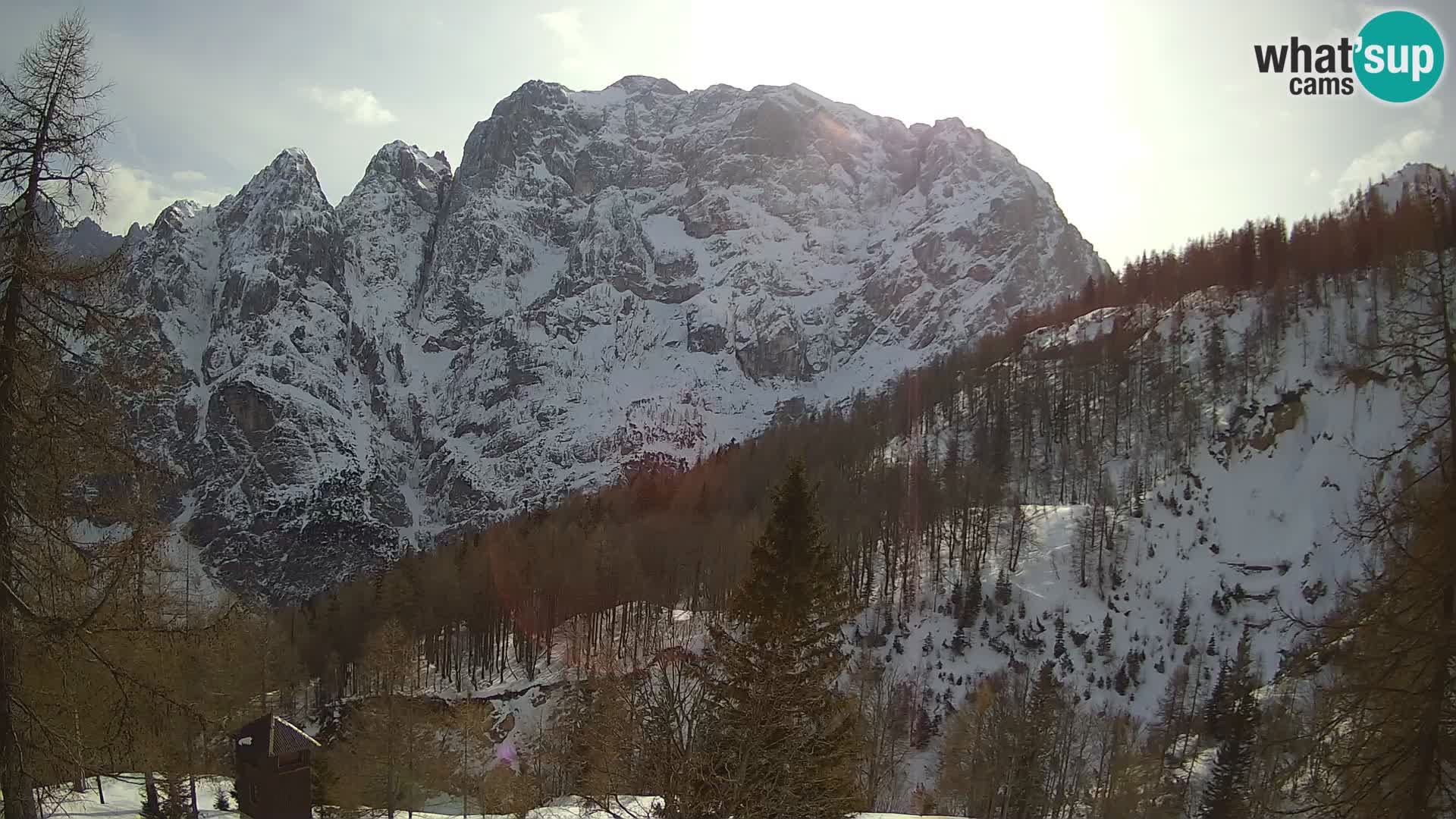 Vršič camera en vivo Casa Erjavčeva – vista a PRISOJNIK – Eslovenia