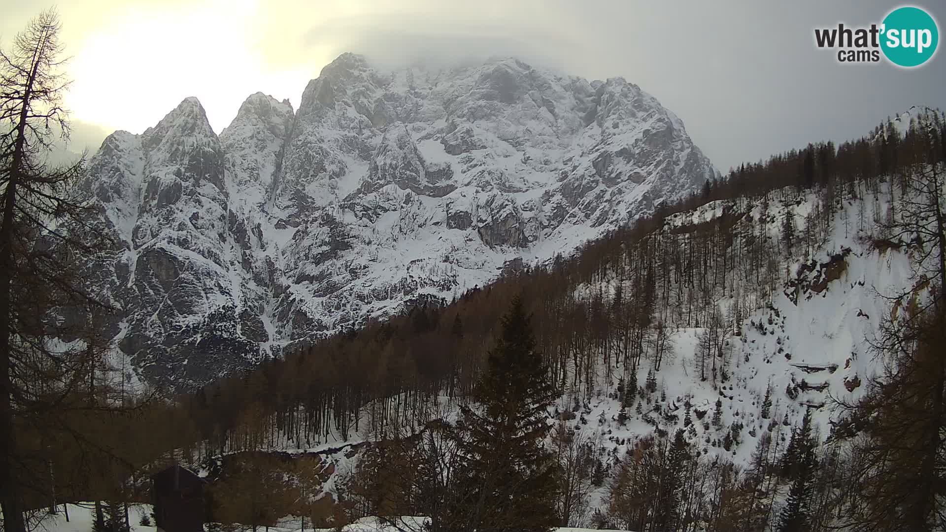 Vršič camera en vivo Casa Erjavčeva – vista a PRISOJNIK – Eslovenia