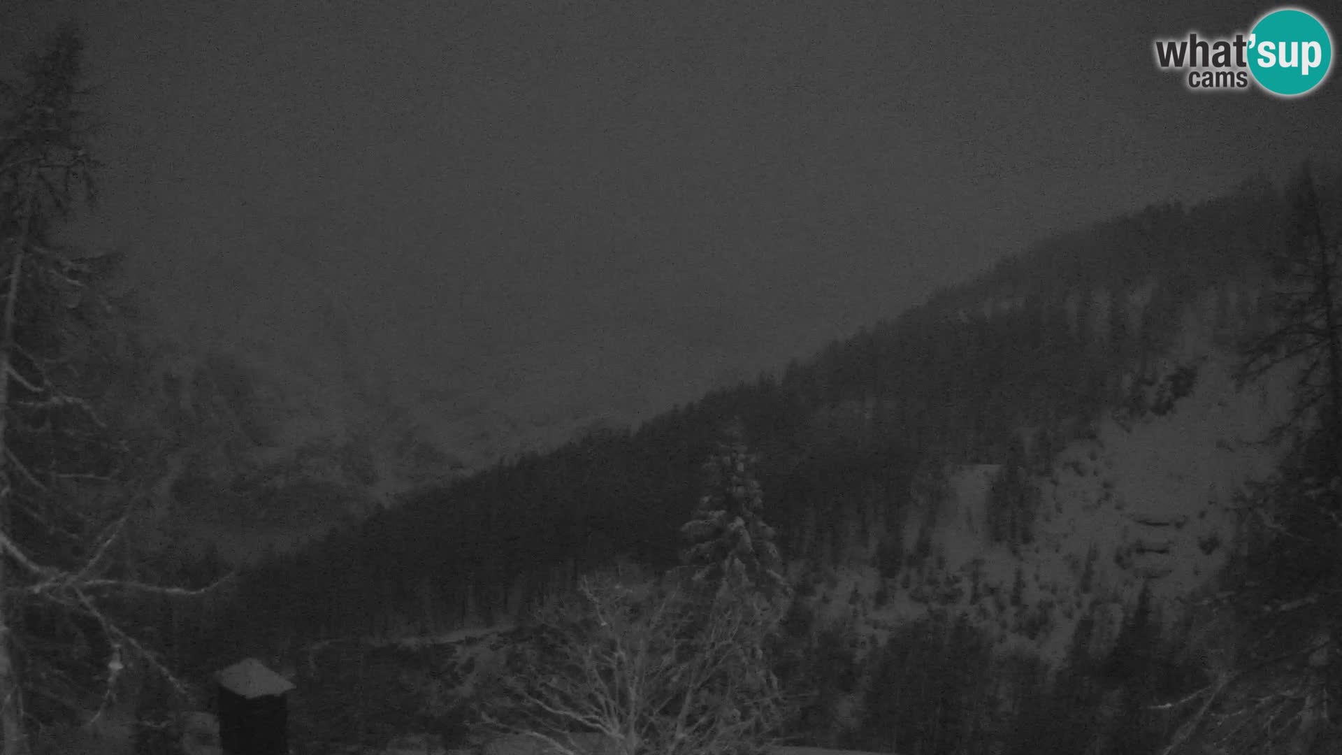 Vršič LIVE Webcam Haus Erjavčeva – Blick auf PRISOJNIK – Slowenien