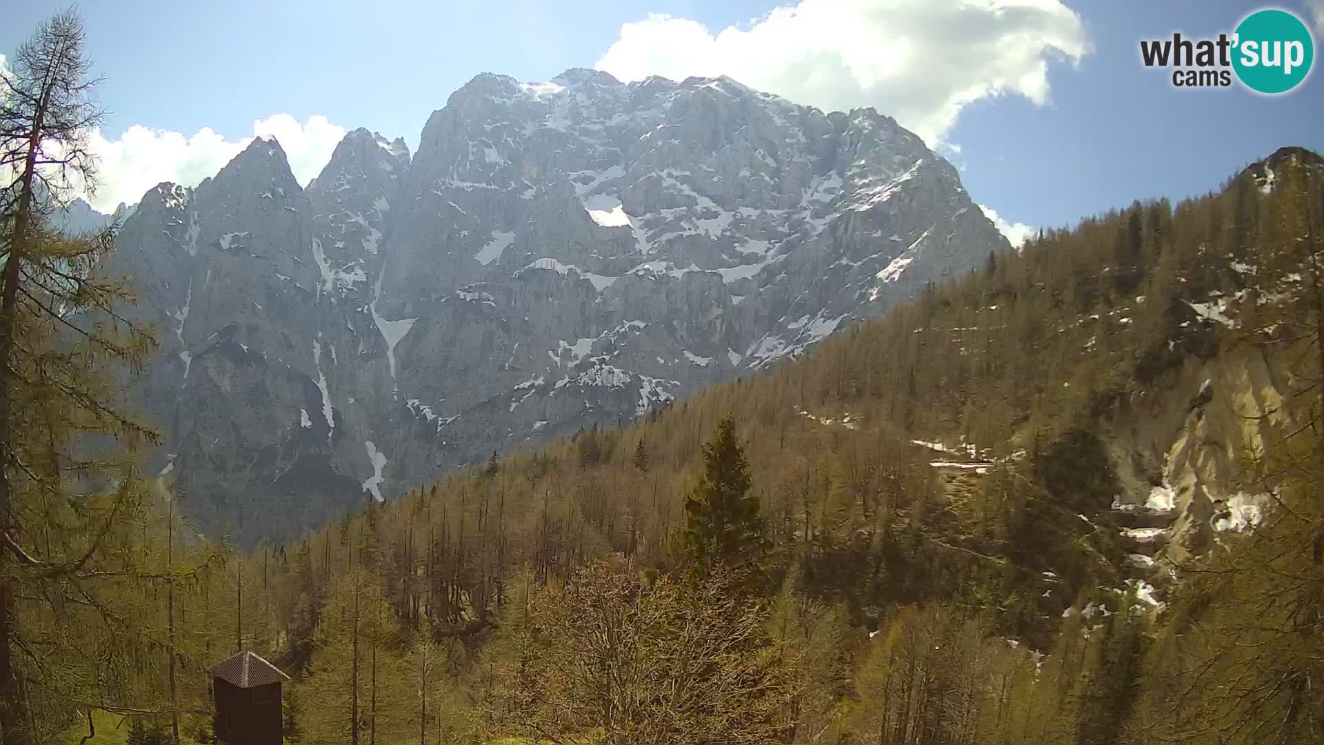 Vršič LIVE Webcam Haus Erjavčeva – Blick auf PRISOJNIK – Slowenien