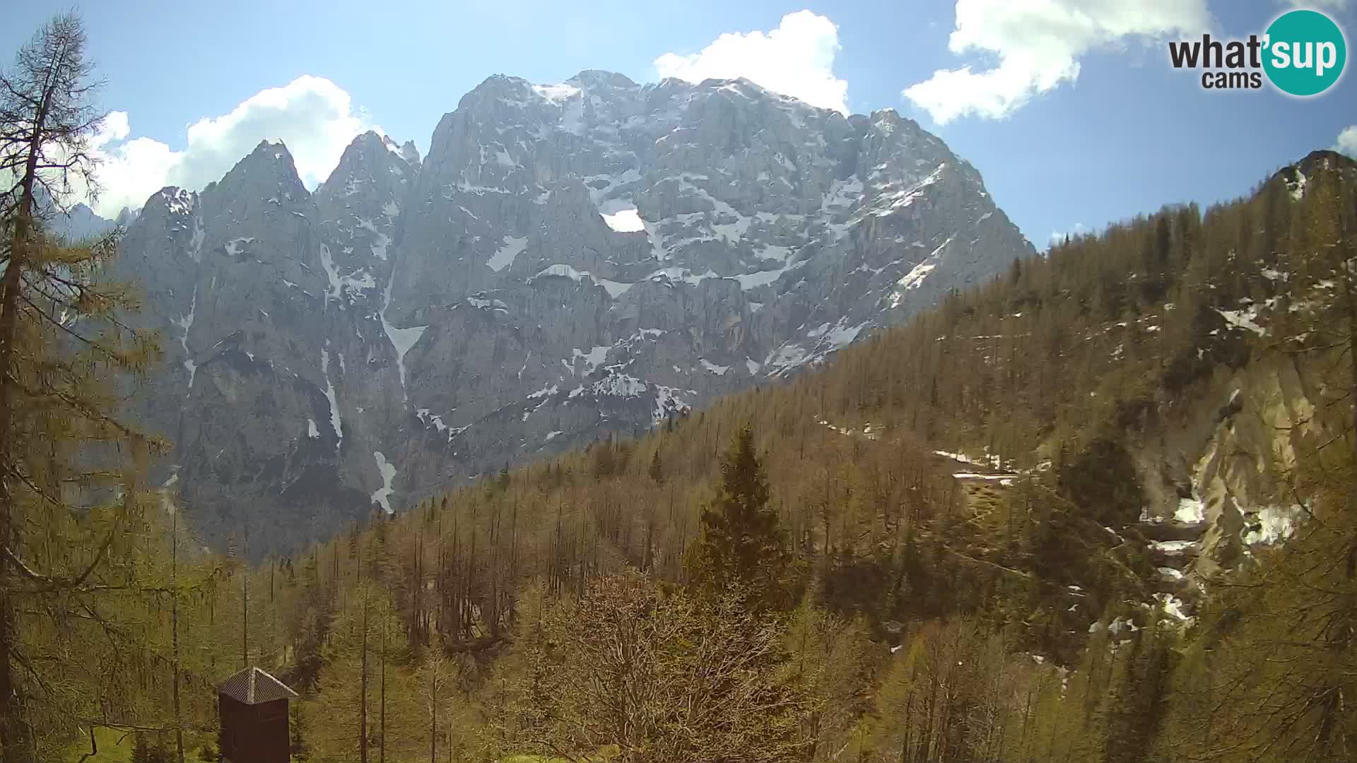 Webcam Vršič LIVE maison Erjavčeva – vue sur PRISOJNIK – Slovénie