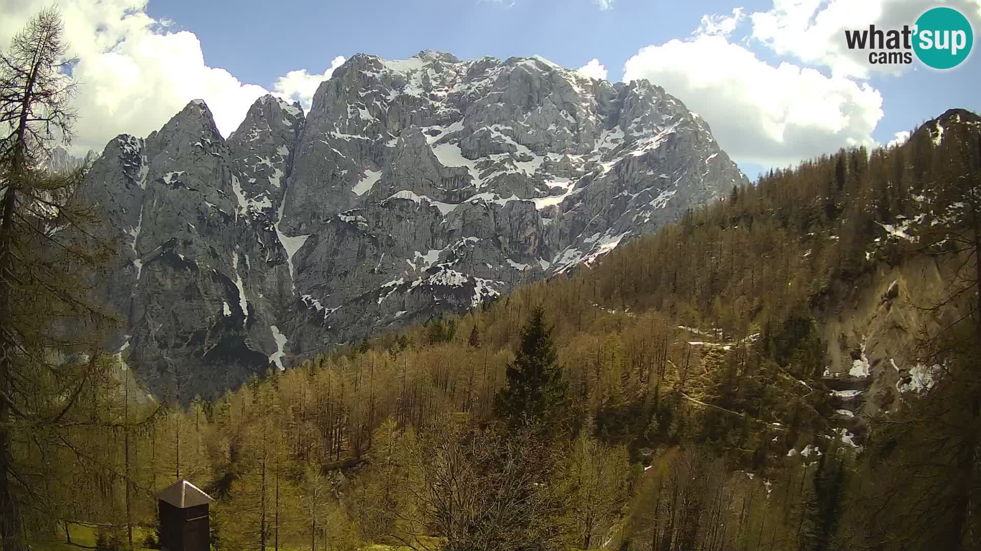 Vršič LIVE Webcam Haus Erjavčeva – Blick auf PRISOJNIK – Slowenien