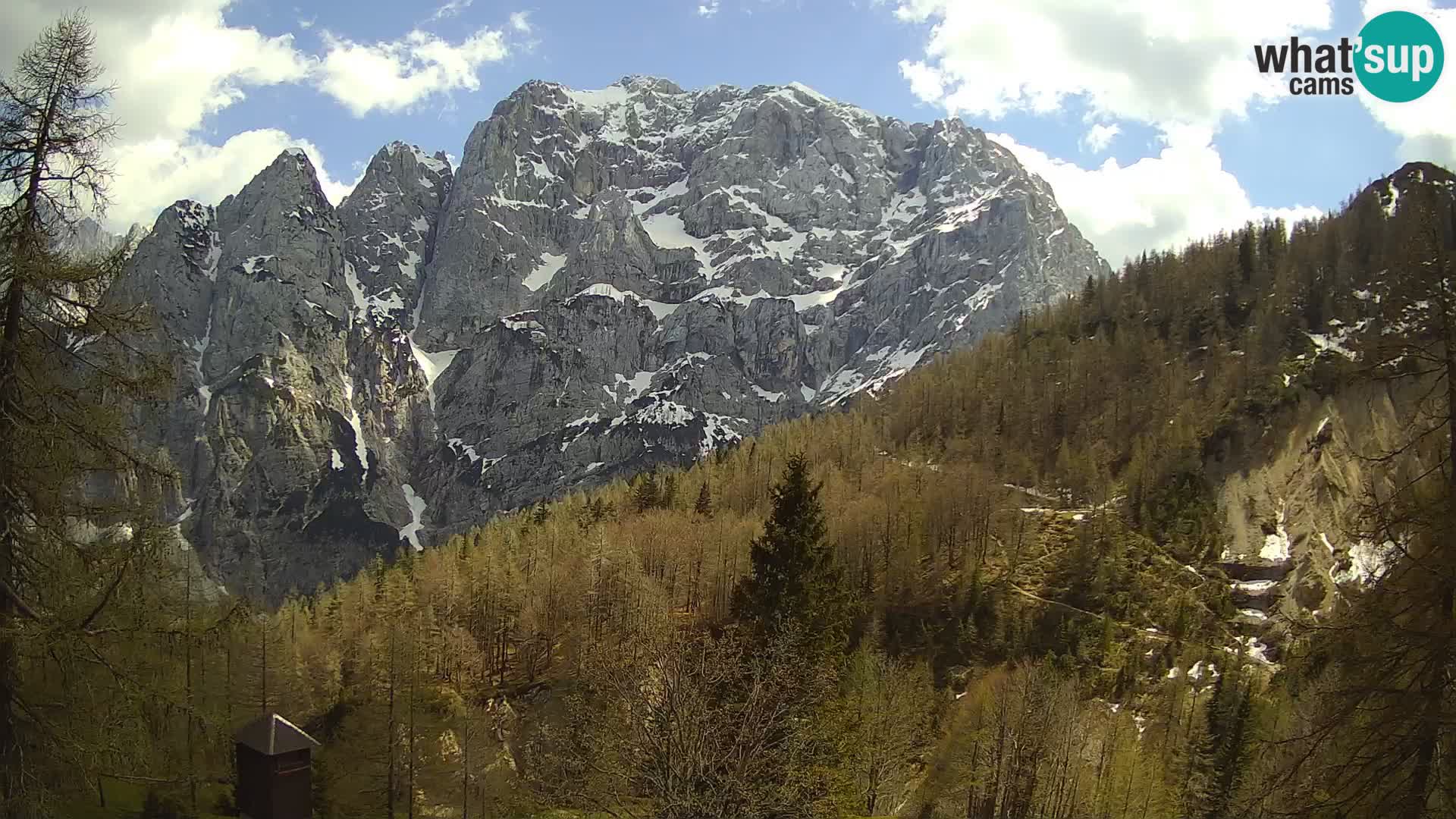 Webcam Vršič LIVE maison Erjavčeva – vue sur PRISOJNIK – Slovénie