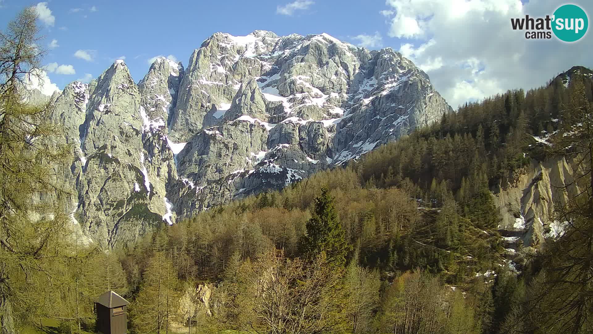 Webcam Vršič LIVE maison Erjavčeva – vue sur PRISOJNIK – Slovénie