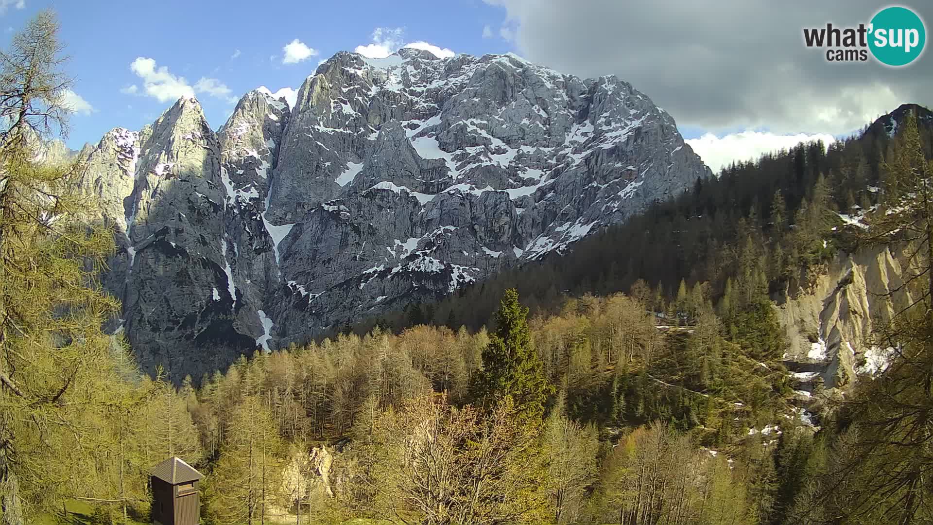 Vršič web kamera Erjavčeva kuća – view to PRISOJNIK – Slovenija