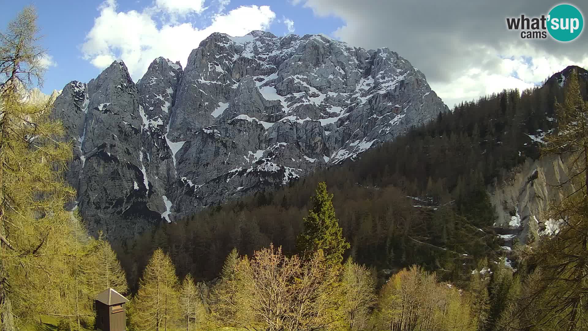 Vršič camera en vivo Casa Erjavčeva – vista a PRISOJNIK – Eslovenia