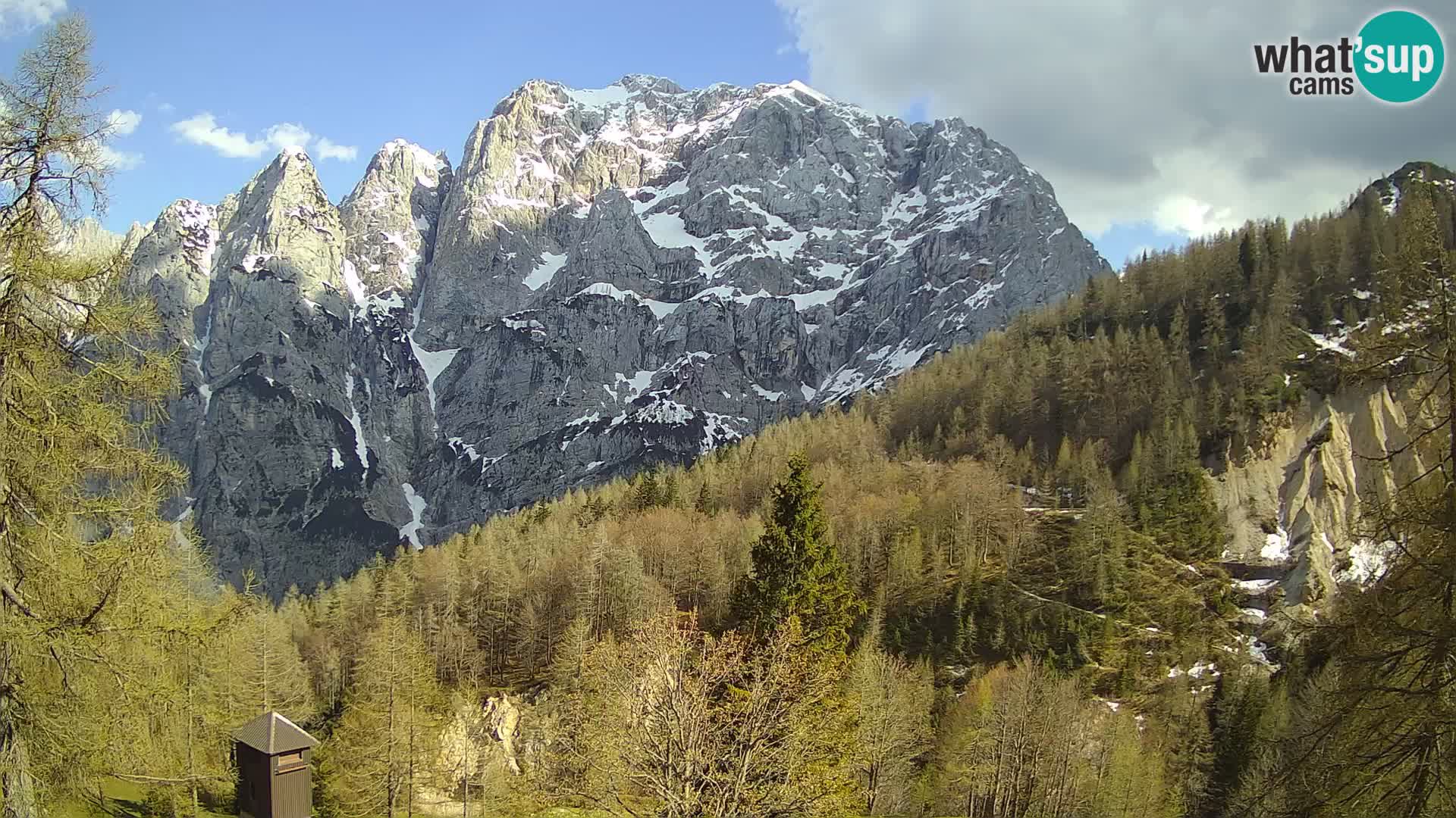 Vršič web kamera Erjavčeva kuća – view to PRISOJNIK – Slovenija