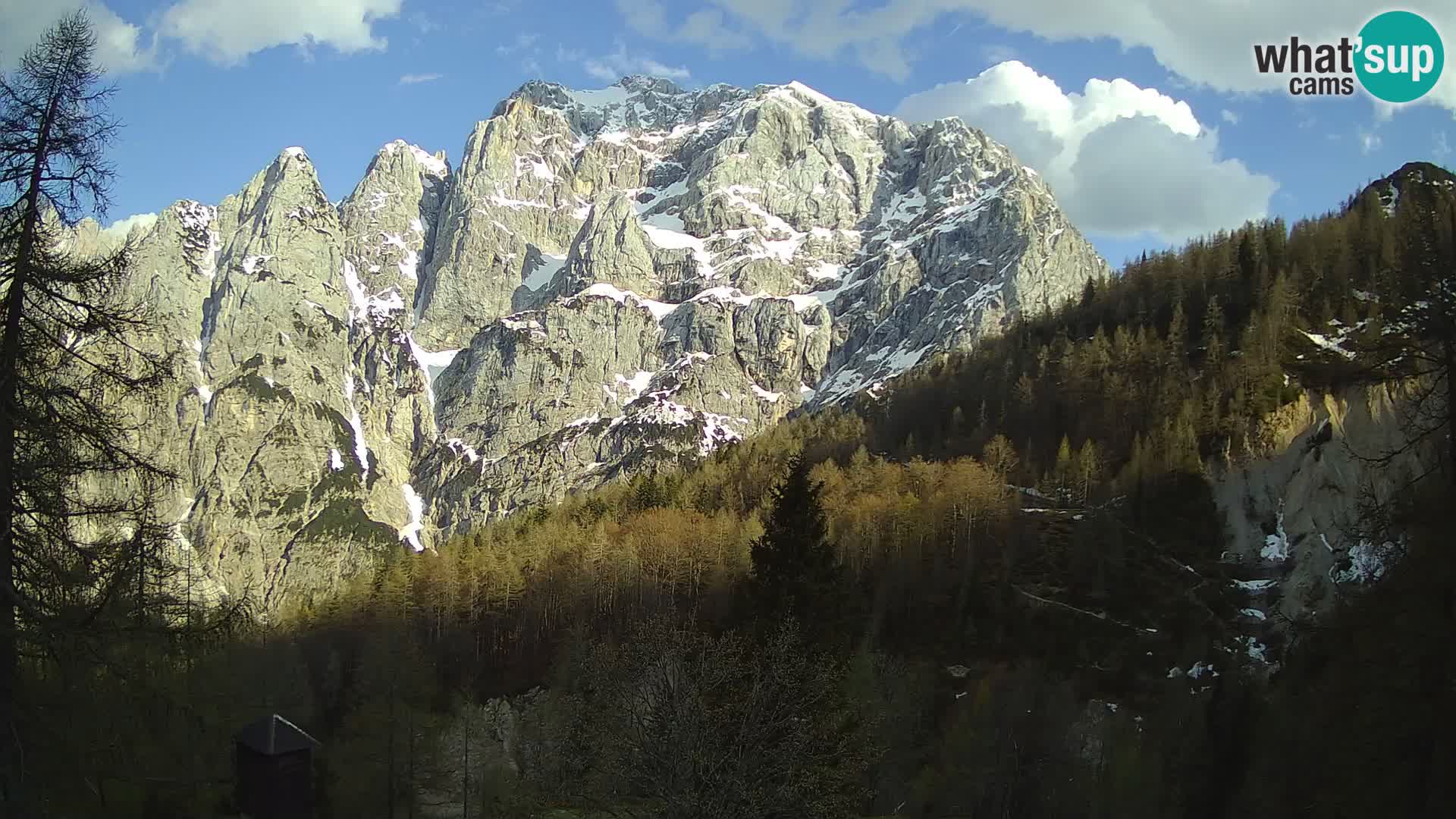 Vršič LIVE Webcam Haus Erjavčeva – Blick auf PRISOJNIK – Slowenien