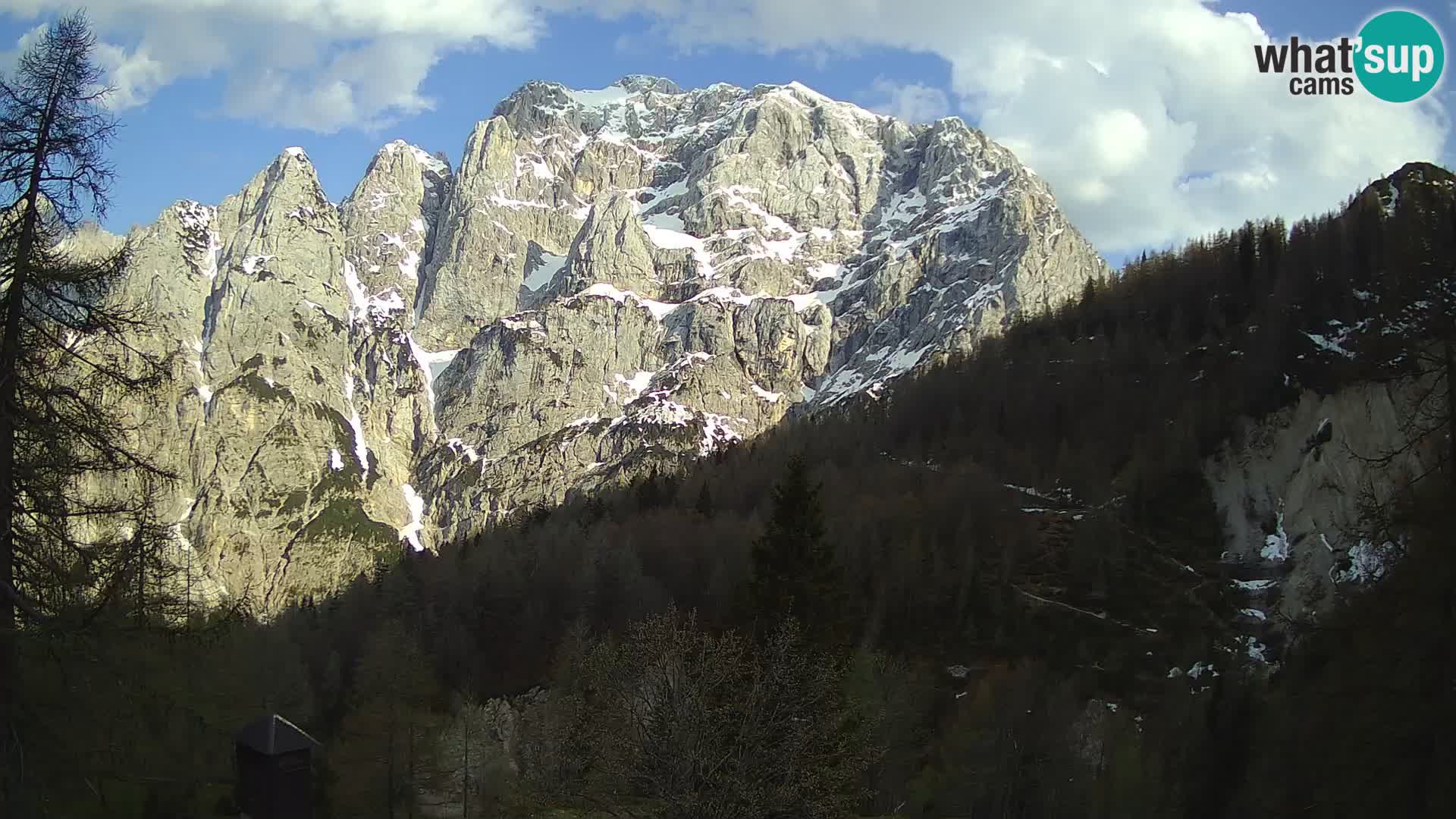 Vršič LIVE Webcam Haus Erjavčeva – Blick auf PRISOJNIK – Slowenien