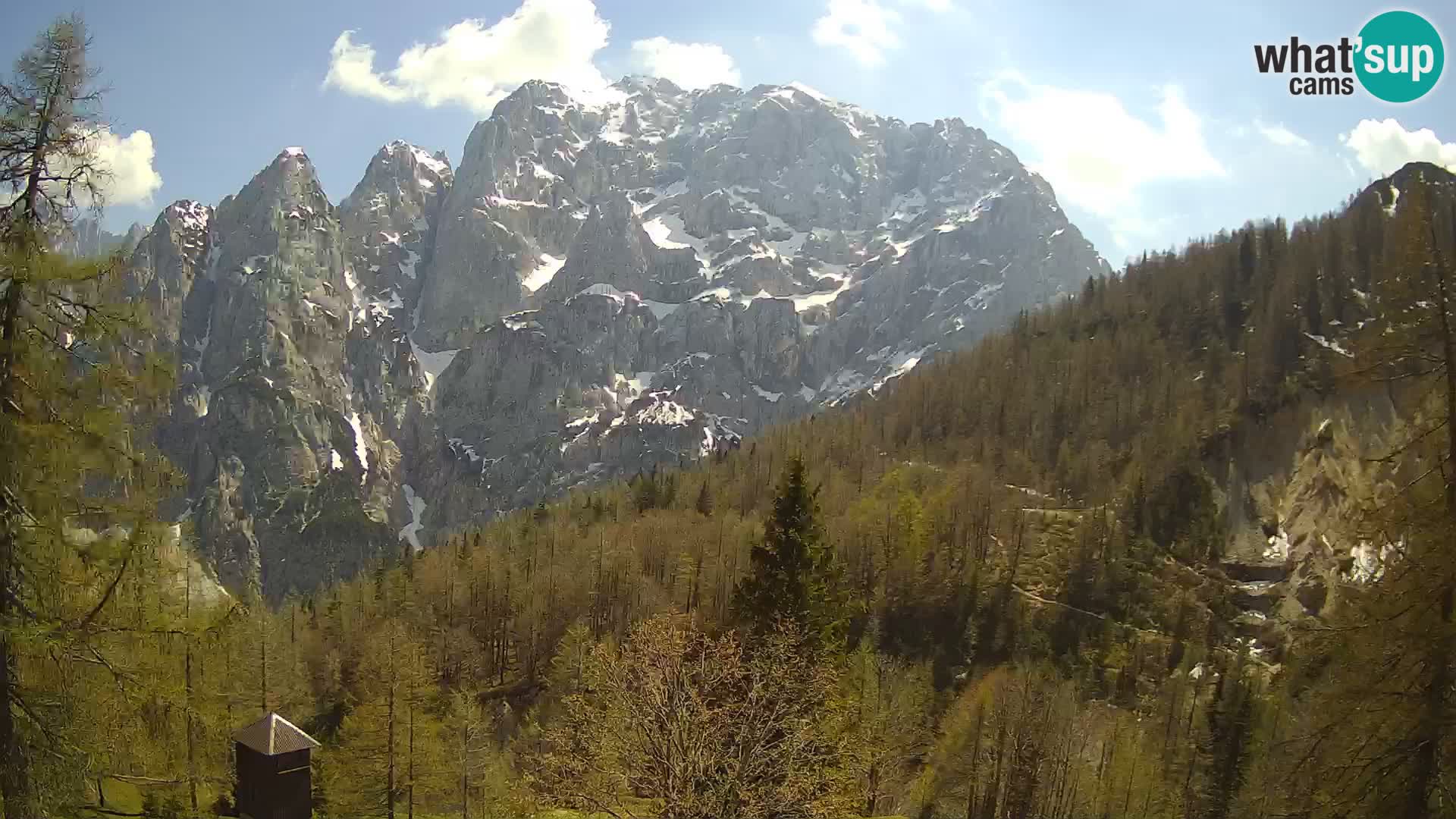 Vršič LIVE webcam casa Erjavčeva – vista sul PRISOJNIK – Slovenia