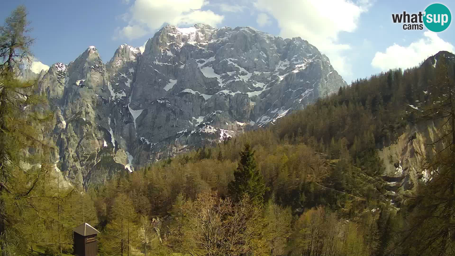Vršič LIVE Webcam Haus Erjavčeva – Blick auf PRISOJNIK – Slowenien
