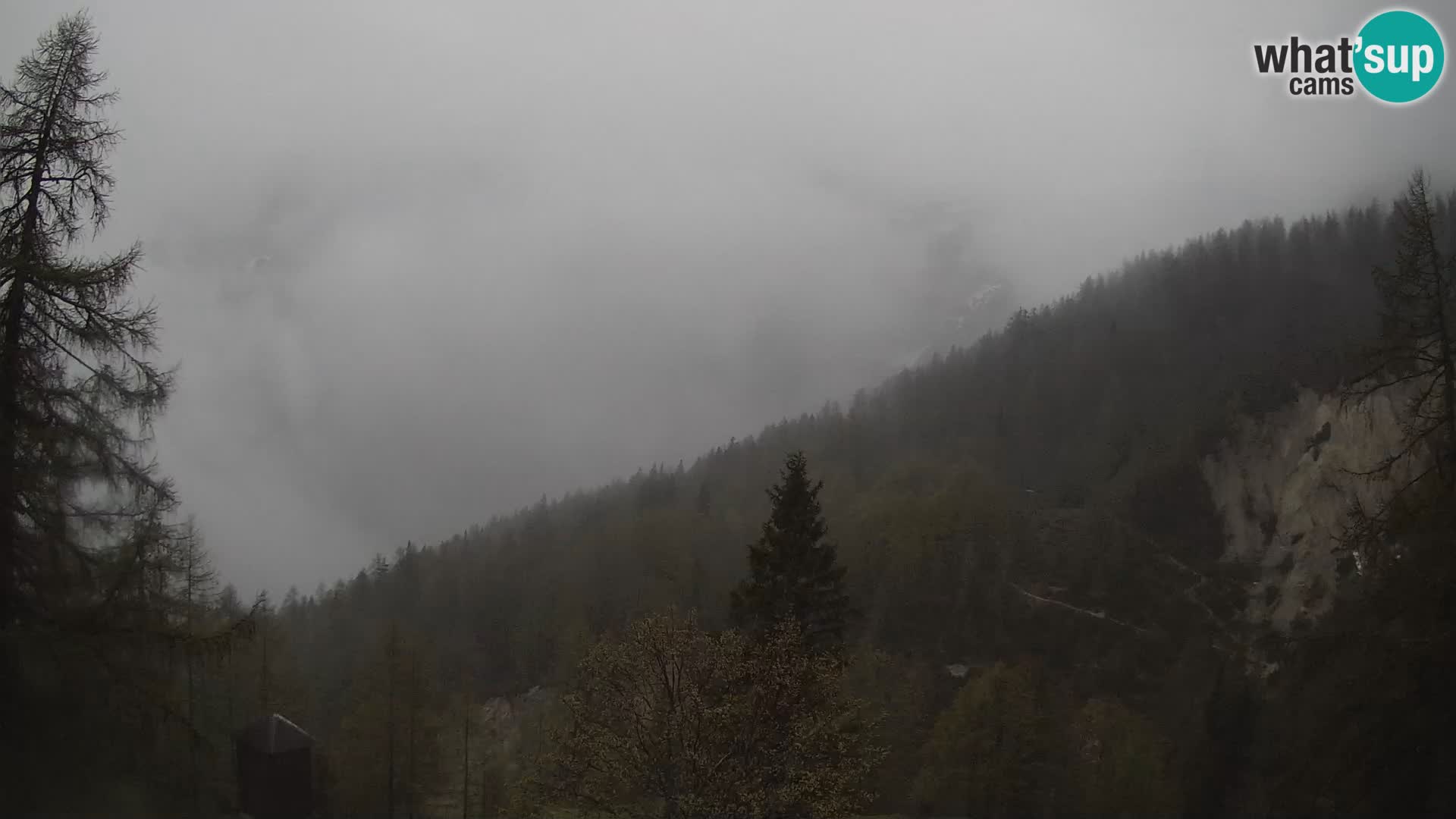 Vršič LIVE Webcam Haus Erjavčeva – Blick auf PRISOJNIK – Slowenien
