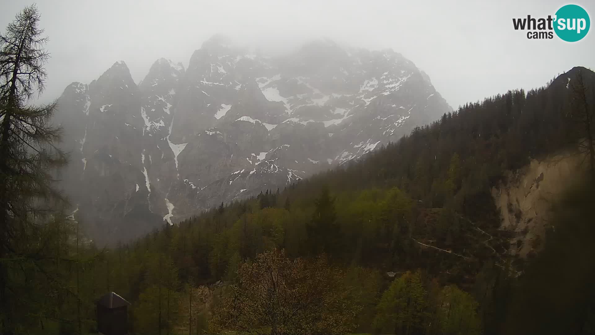 Vršič camera en vivo Casa Erjavčeva – vista a PRISOJNIK – Eslovenia