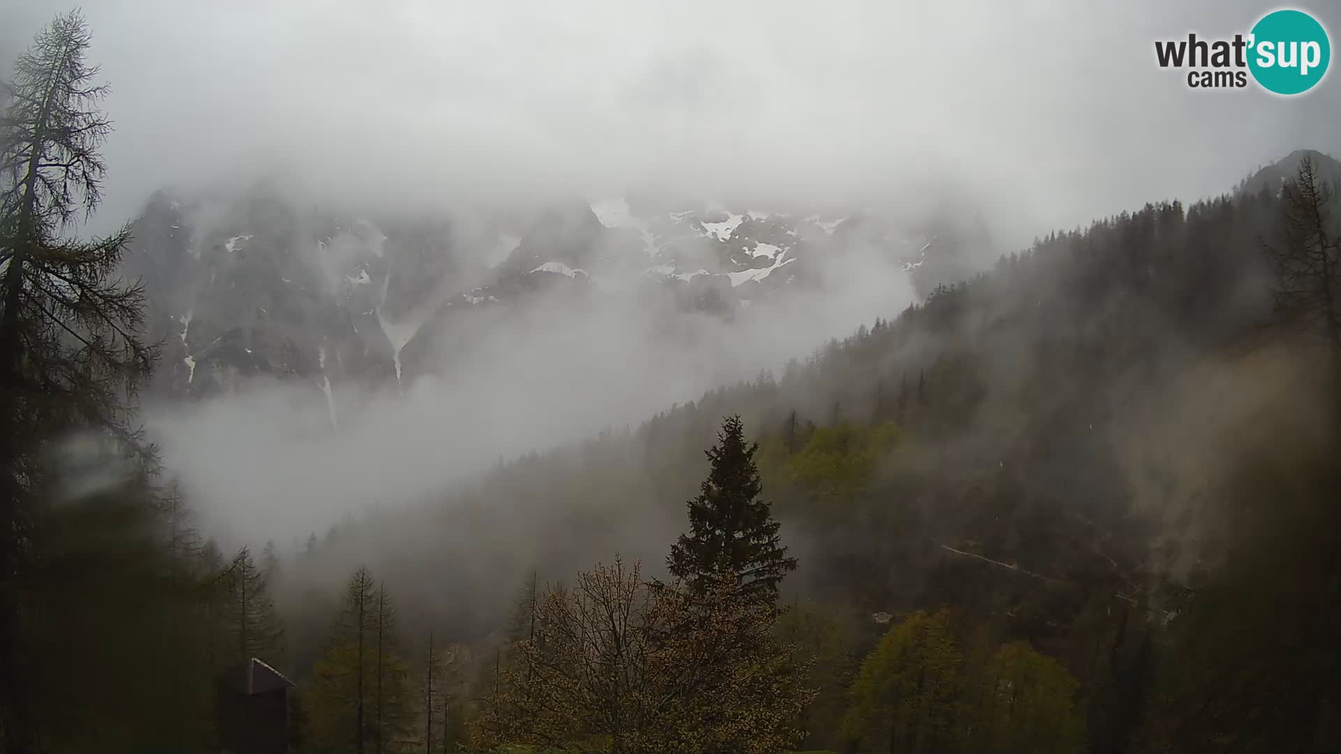 Vršič LIVE Webcam Haus Erjavčeva – Blick auf PRISOJNIK – Slowenien