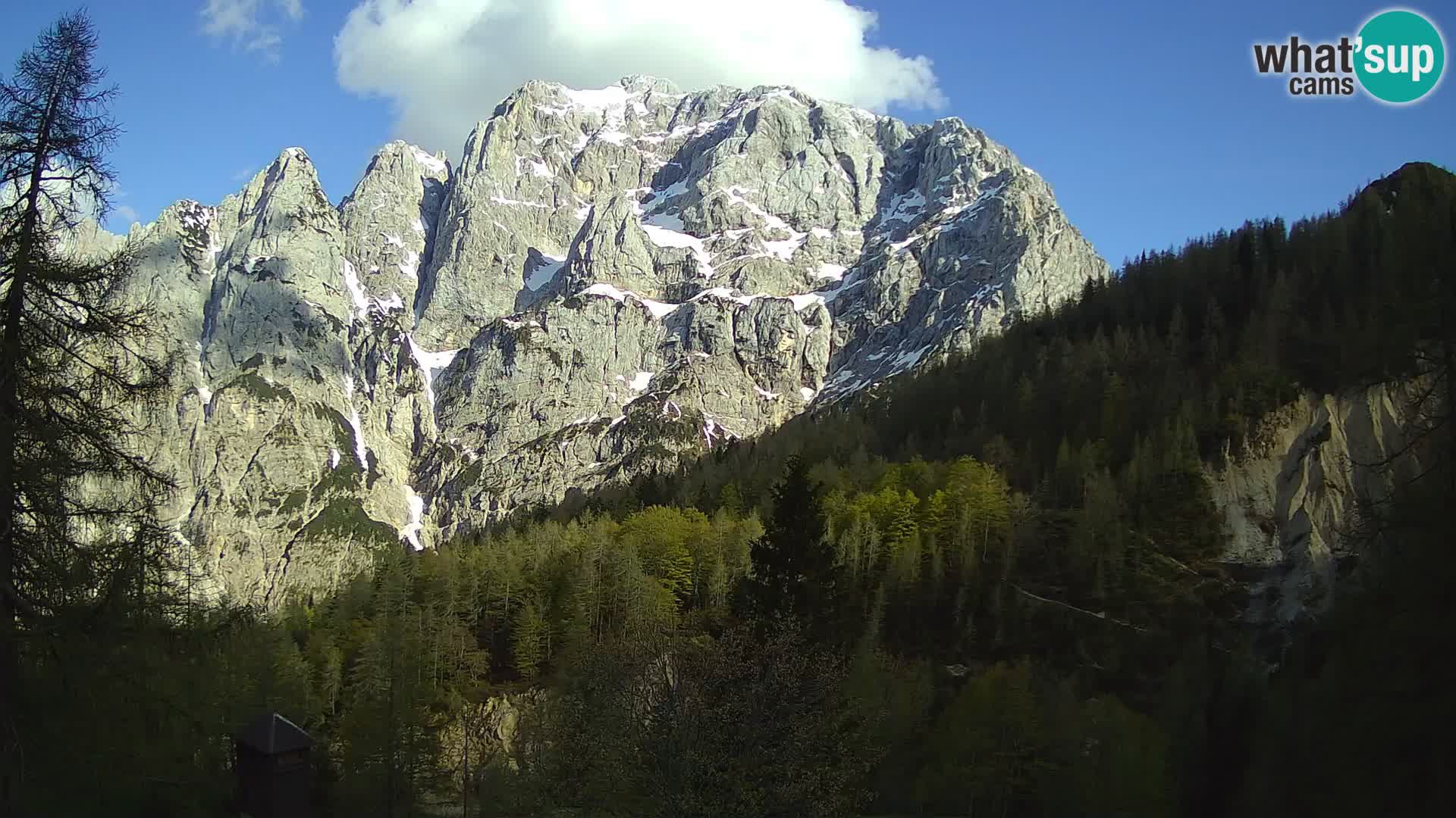 Vršič camera en vivo Casa Erjavčeva – vista a PRISOJNIK – Eslovenia