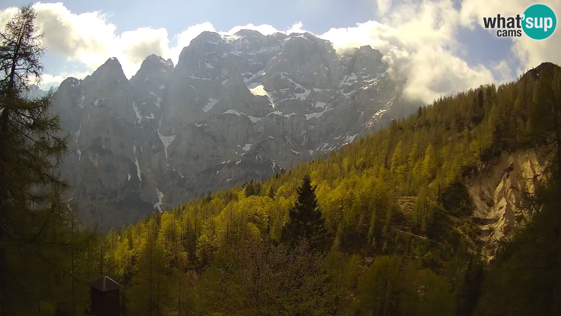 Vršič camera en vivo Casa Erjavčeva – vista a PRISOJNIK – Eslovenia