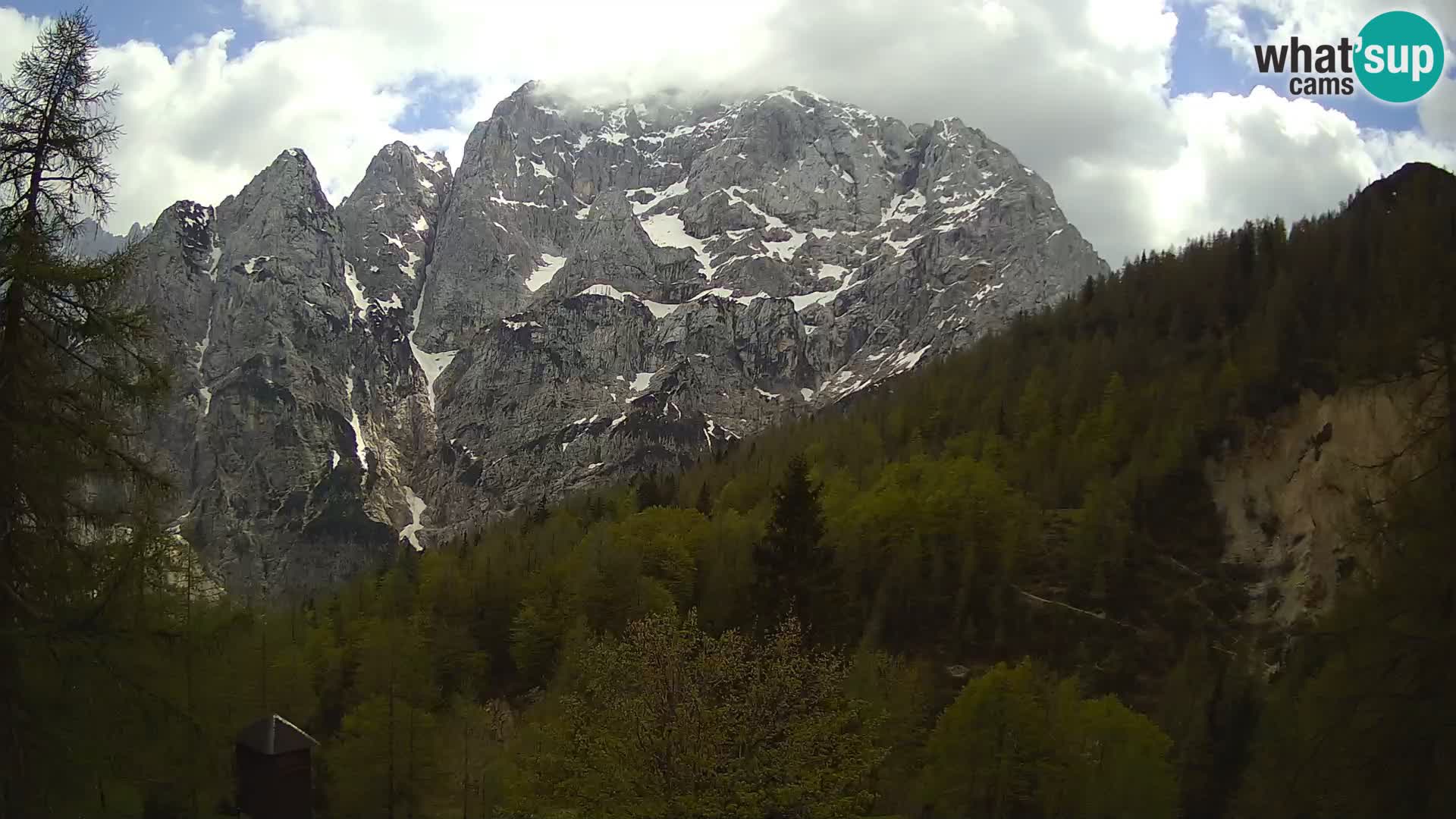 Vršič camera en vivo Casa Erjavčeva – vista a PRISOJNIK – Eslovenia