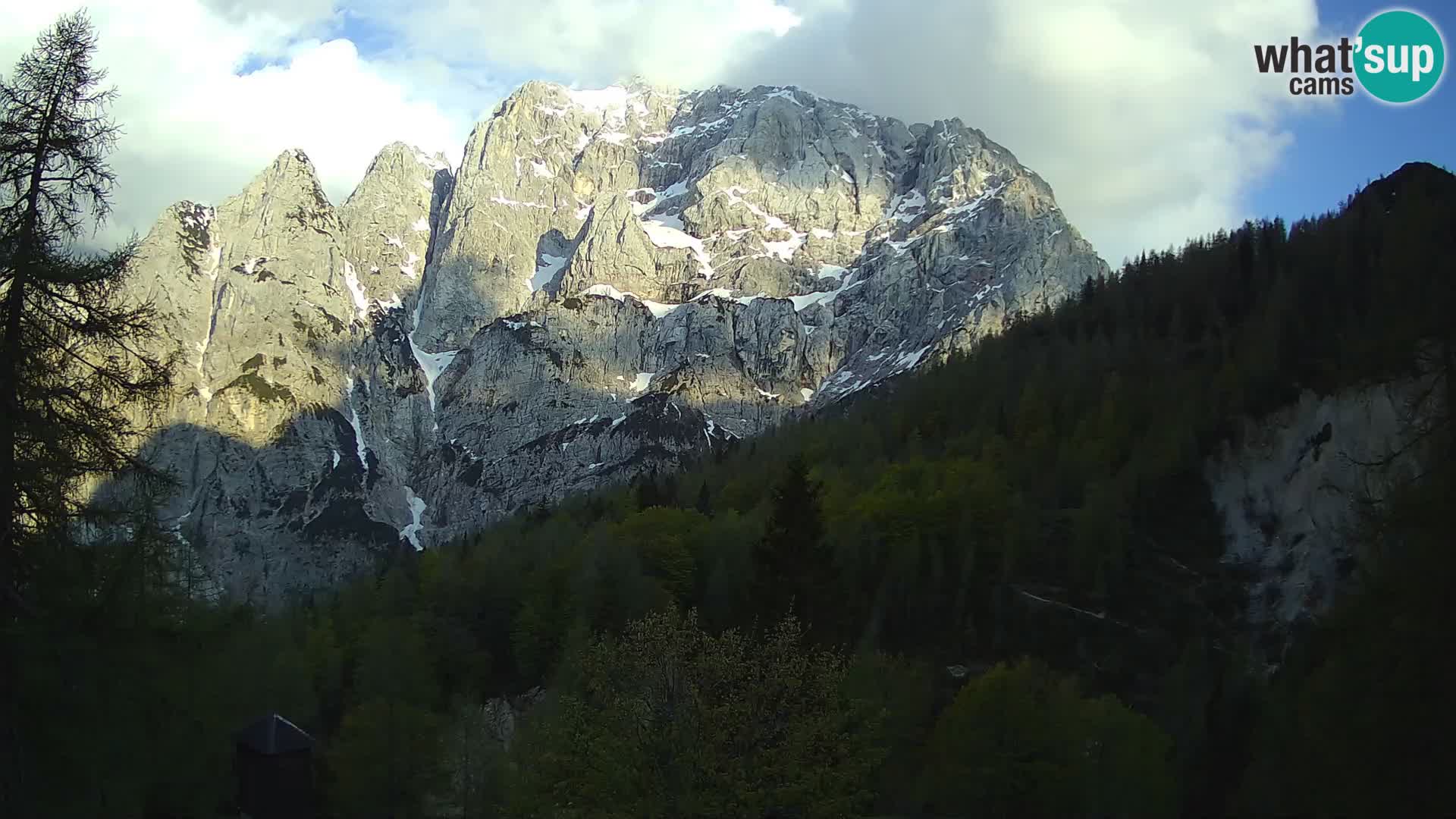 Vršič LIVE Webcam Haus Erjavčeva – Blick auf PRISOJNIK – Slowenien