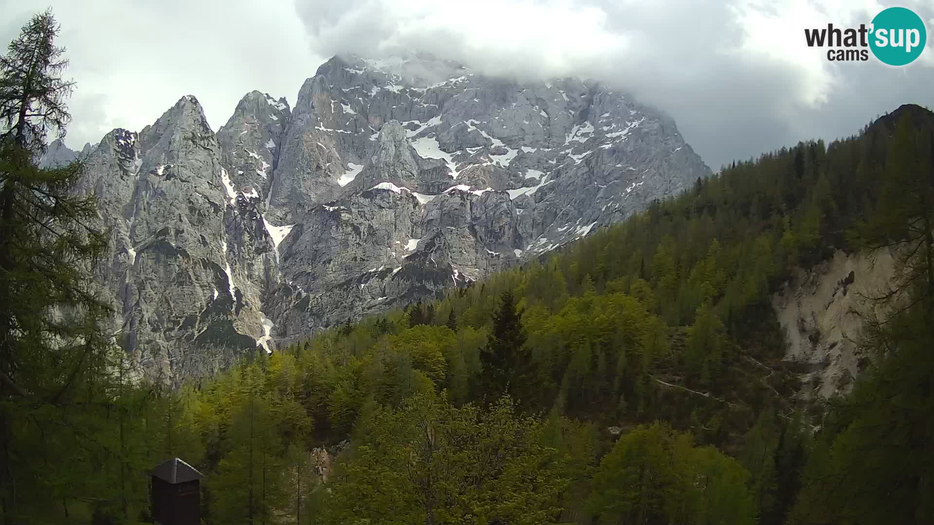 Vršič camera en vivo Casa Erjavčeva – vista a PRISOJNIK – Eslovenia