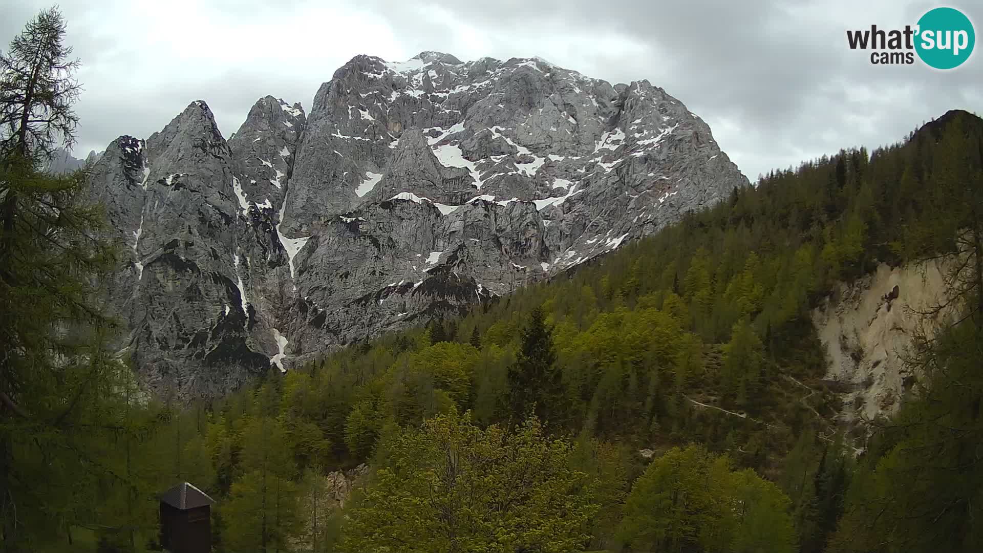 Vršič camera en vivo Casa Erjavčeva – vista a PRISOJNIK – Eslovenia