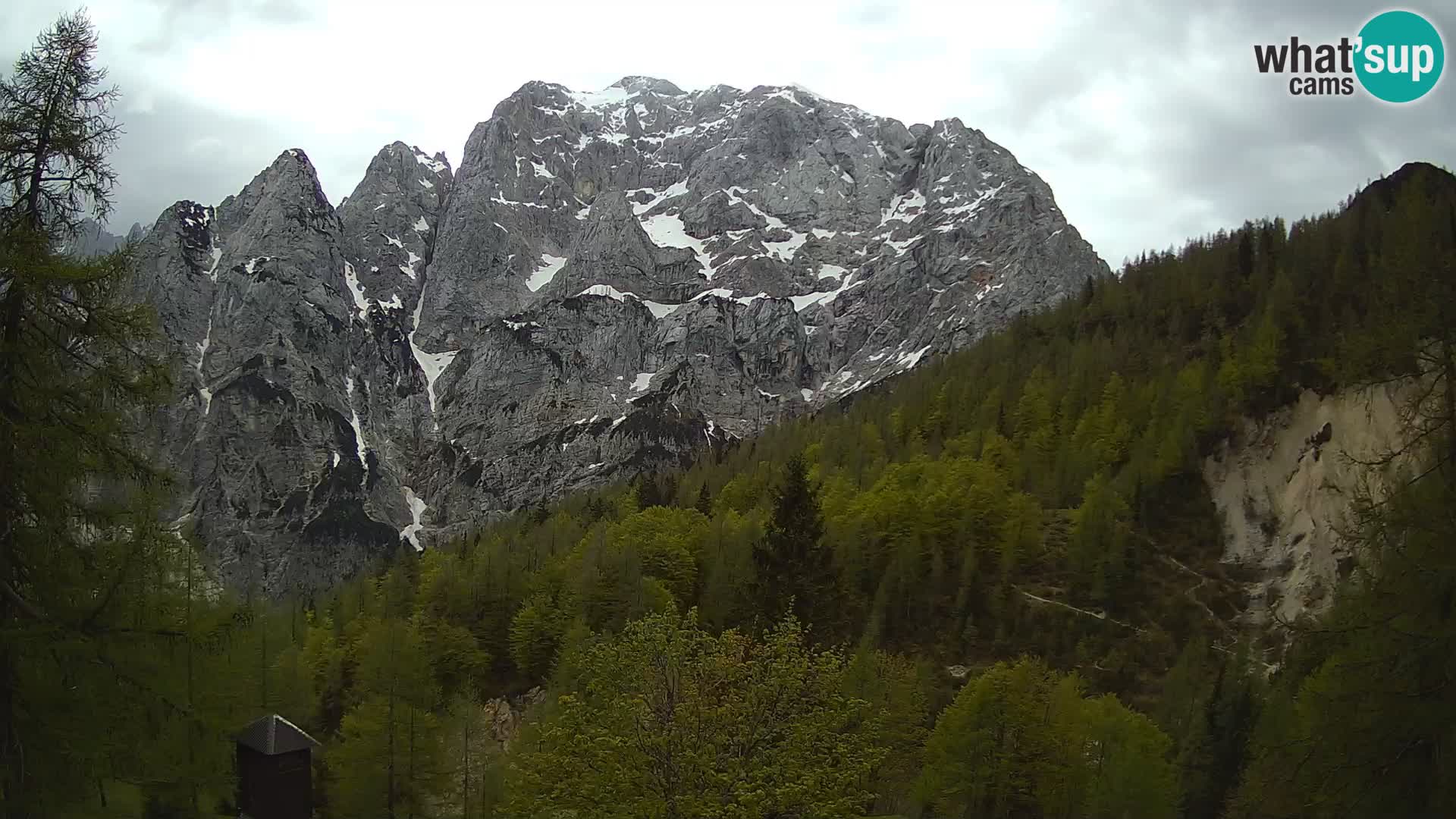 Vršič camera en vivo Casa Erjavčeva – vista a PRISOJNIK – Eslovenia