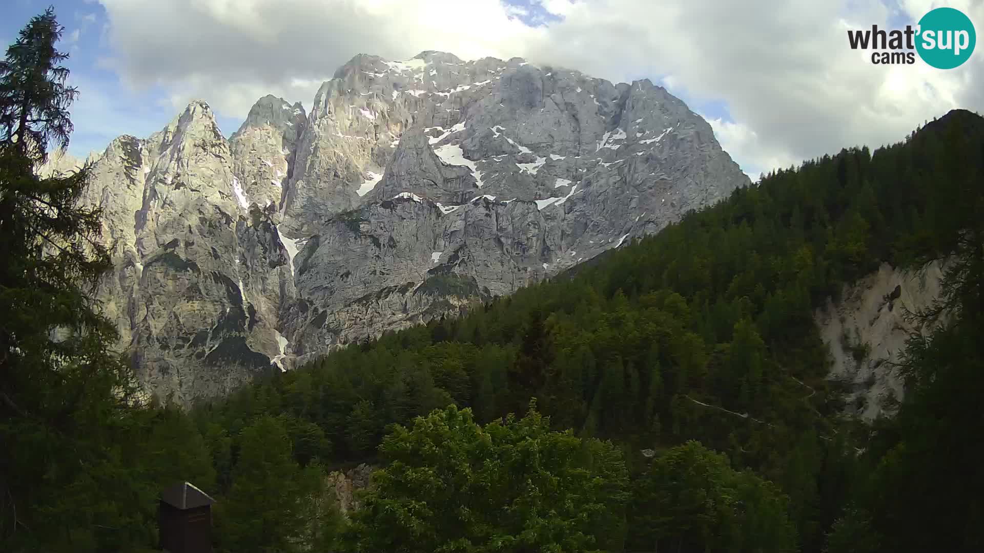 Vršič camera en vivo Casa Erjavčeva – vista a PRISOJNIK – Eslovenia