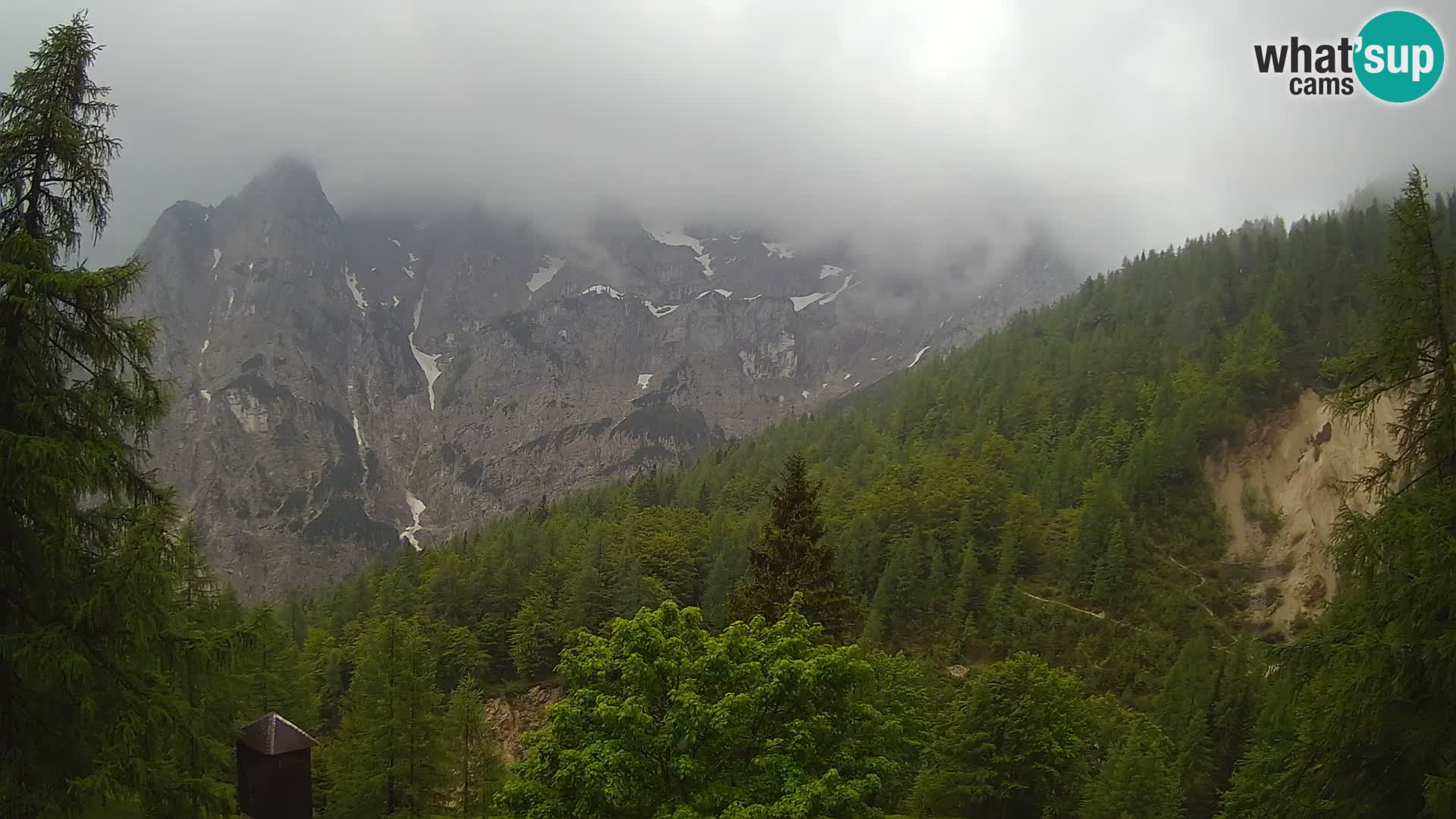 Vršič camera en vivo Casa Erjavčeva – vista a PRISOJNIK – Eslovenia