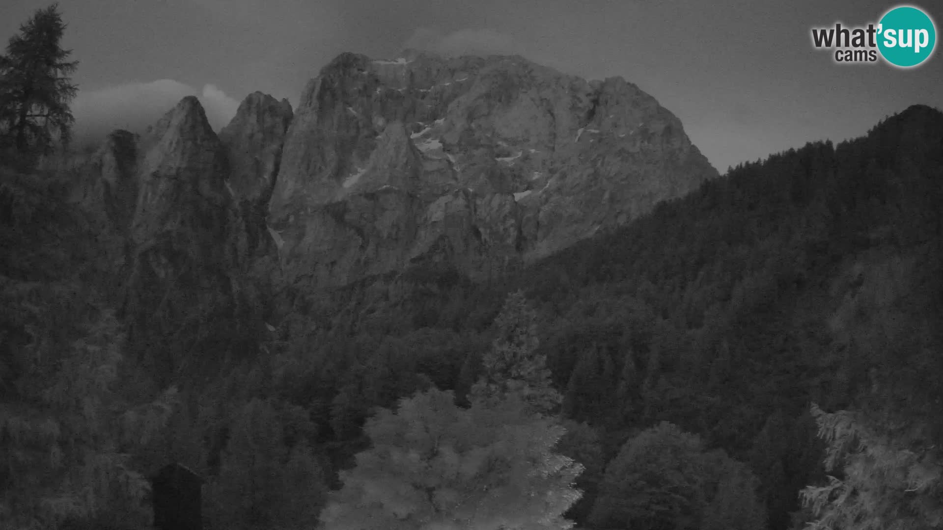 Vršič LIVE Webcam Haus Erjavčeva – Blick auf PRISOJNIK – Slowenien