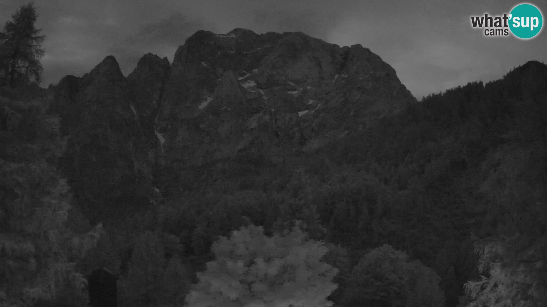 Vršič LIVE Webcam Haus Erjavčeva – Blick auf PRISOJNIK – Slowenien