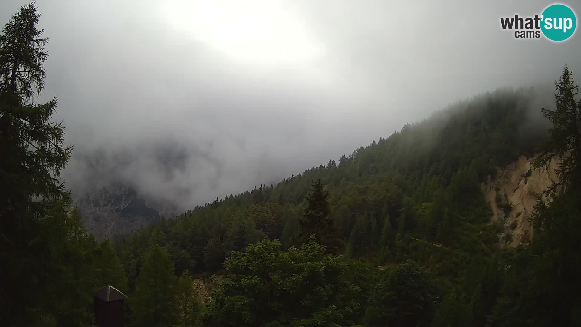 Vršič web kamera Erjavčeva kuća – view to PRISOJNIK – Slovenija
