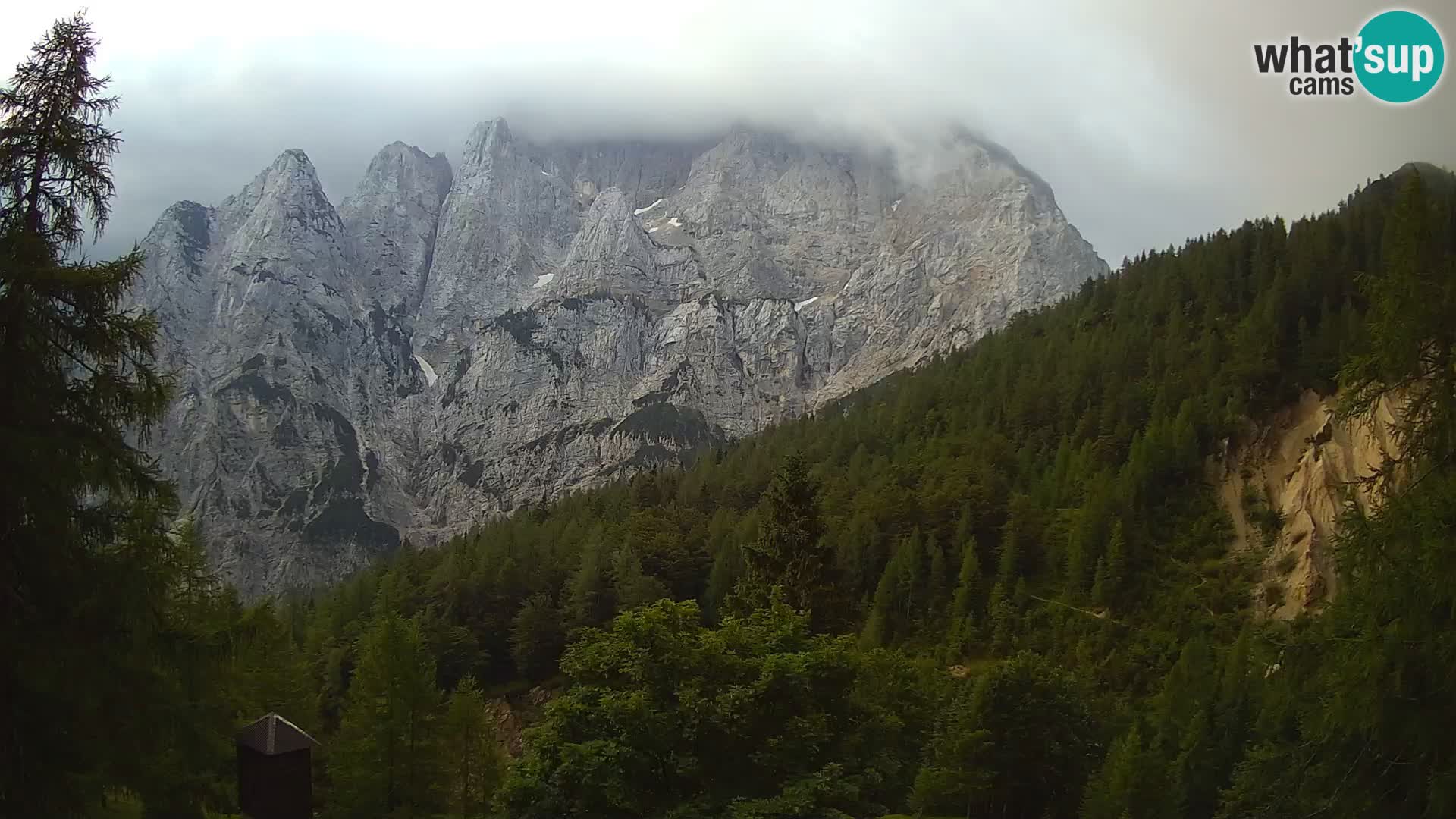 Vršič camera en vivo Casa Erjavčeva – vista a PRISOJNIK – Eslovenia