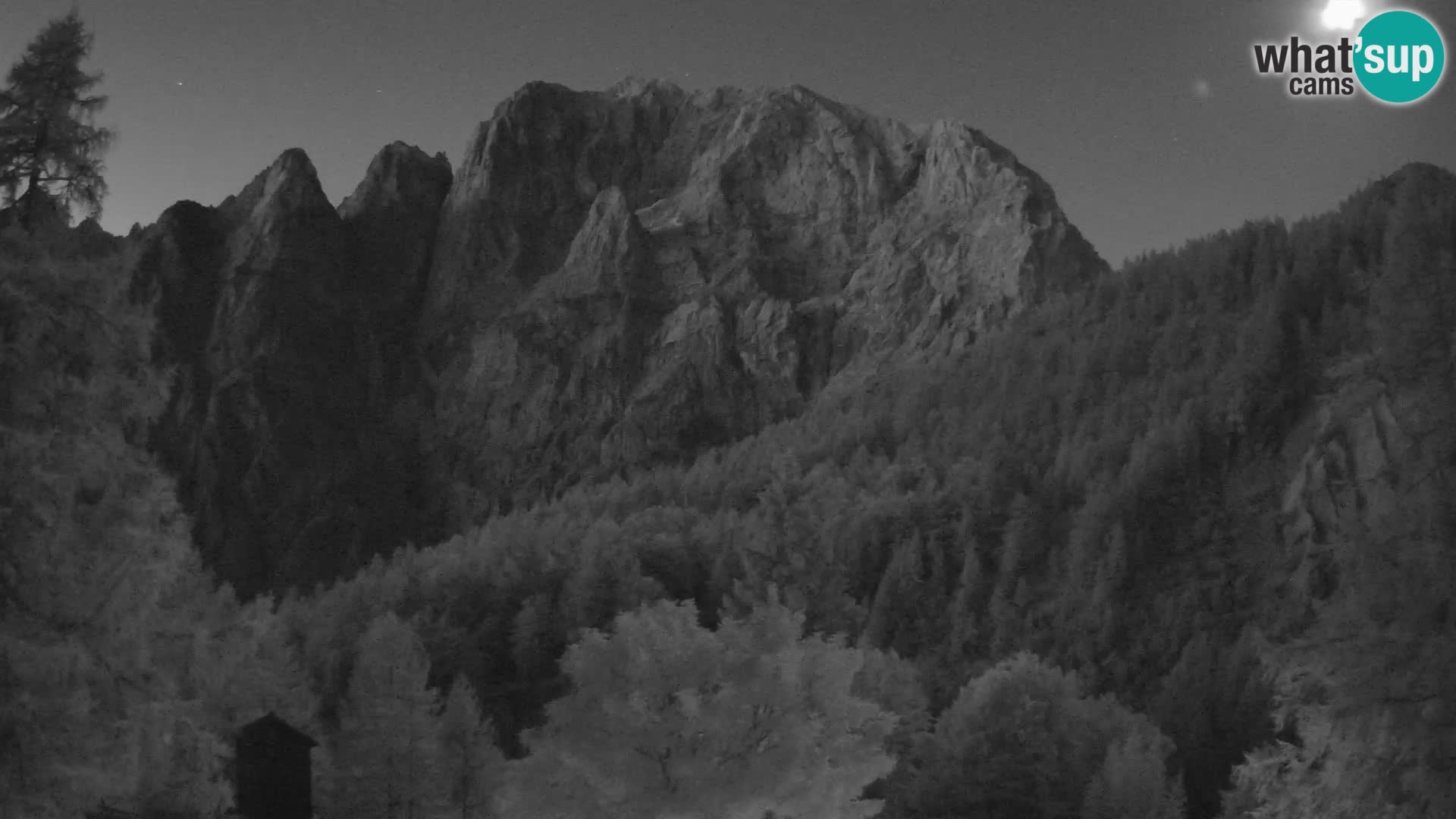 Vršič camera en vivo Casa Erjavčeva – vista a PRISOJNIK – Eslovenia