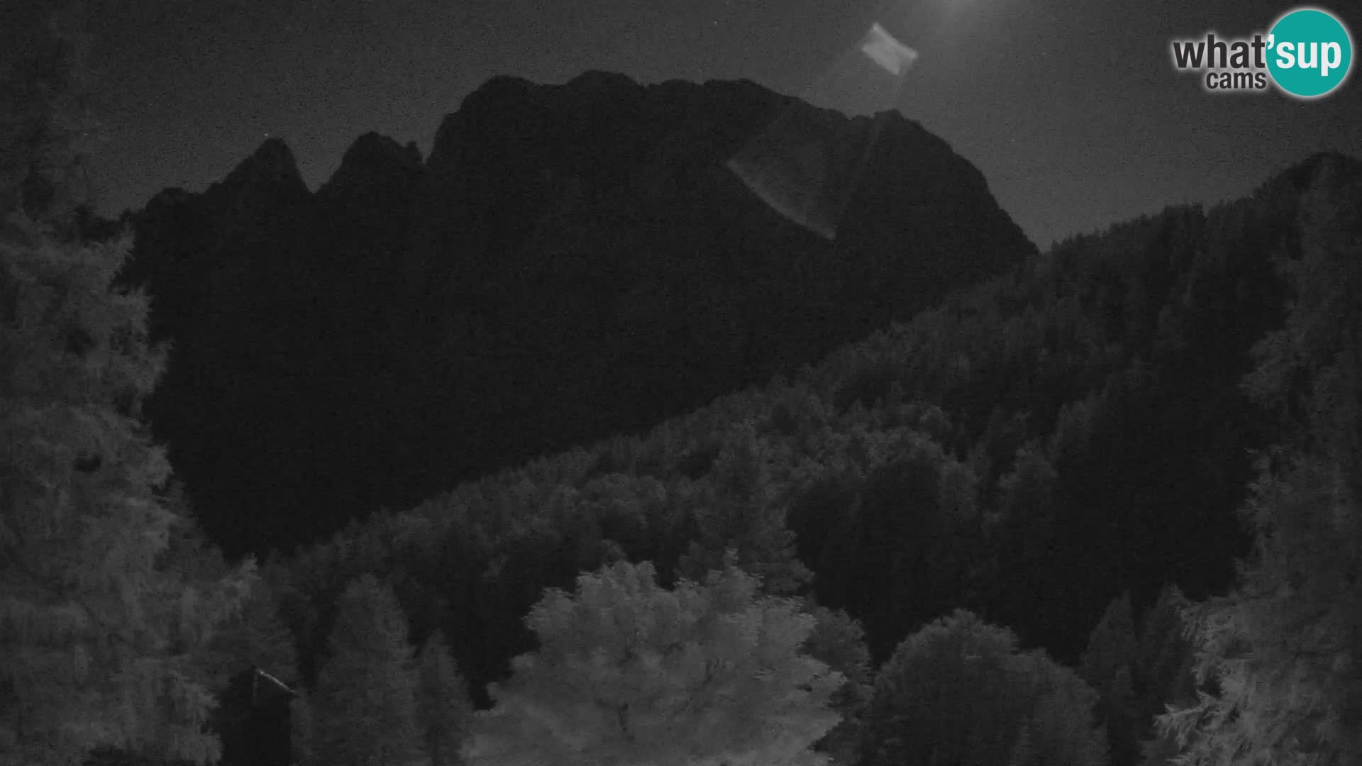 Vršič LIVE webcam Erjavčeva house – view to PRISOJNIK – Slovenia