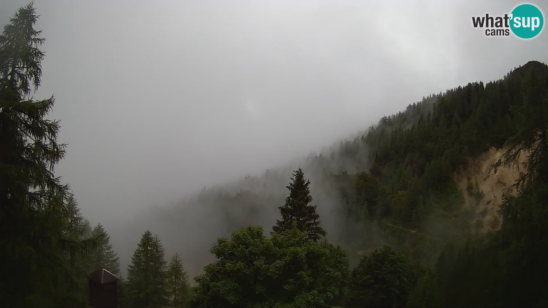 Vršič LIVE Webcam Haus Erjavčeva – Blick auf PRISOJNIK – Slowenien