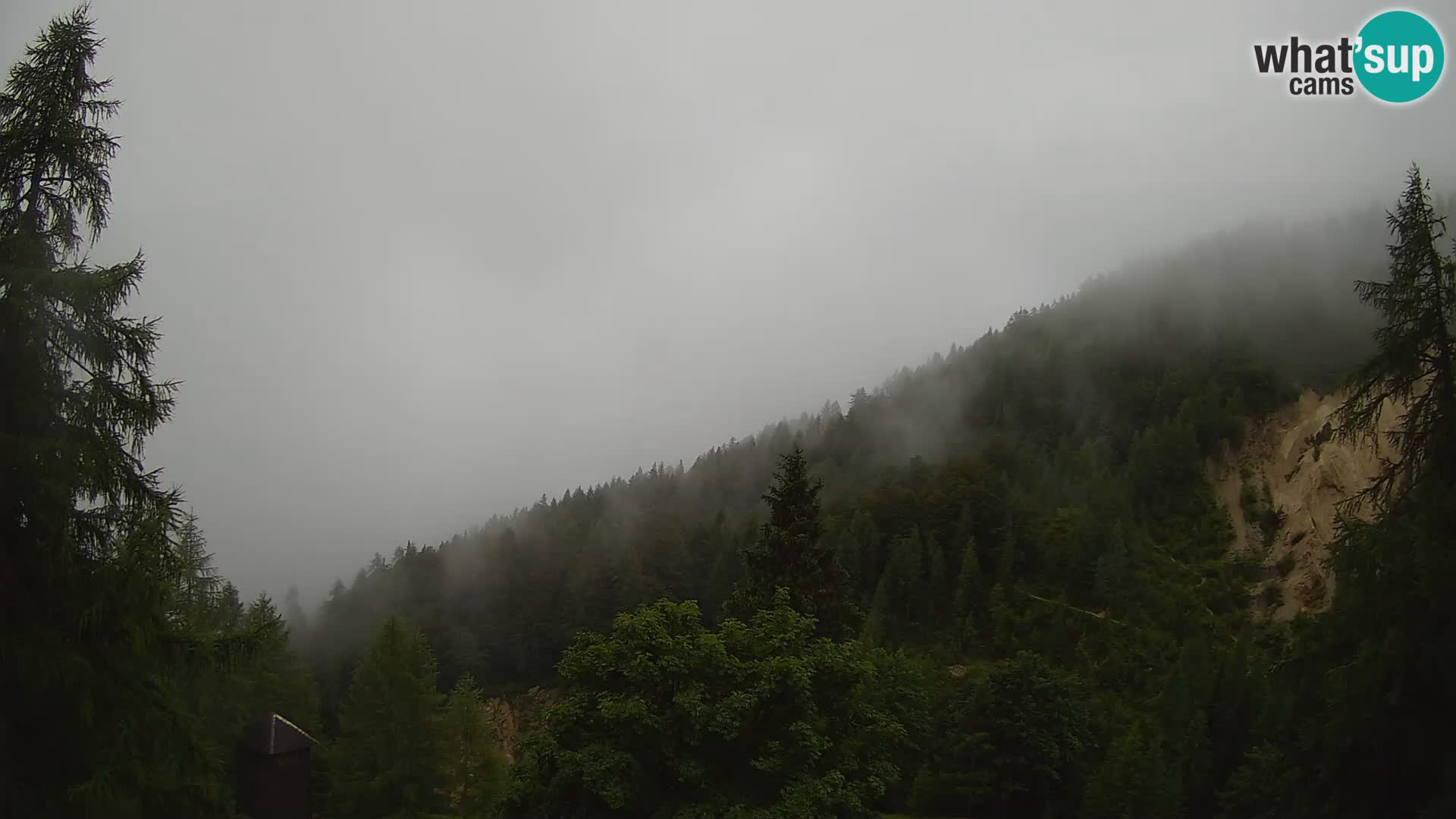 Webcam Vršič LIVE maison Erjavčeva – vue sur PRISOJNIK – Slovénie