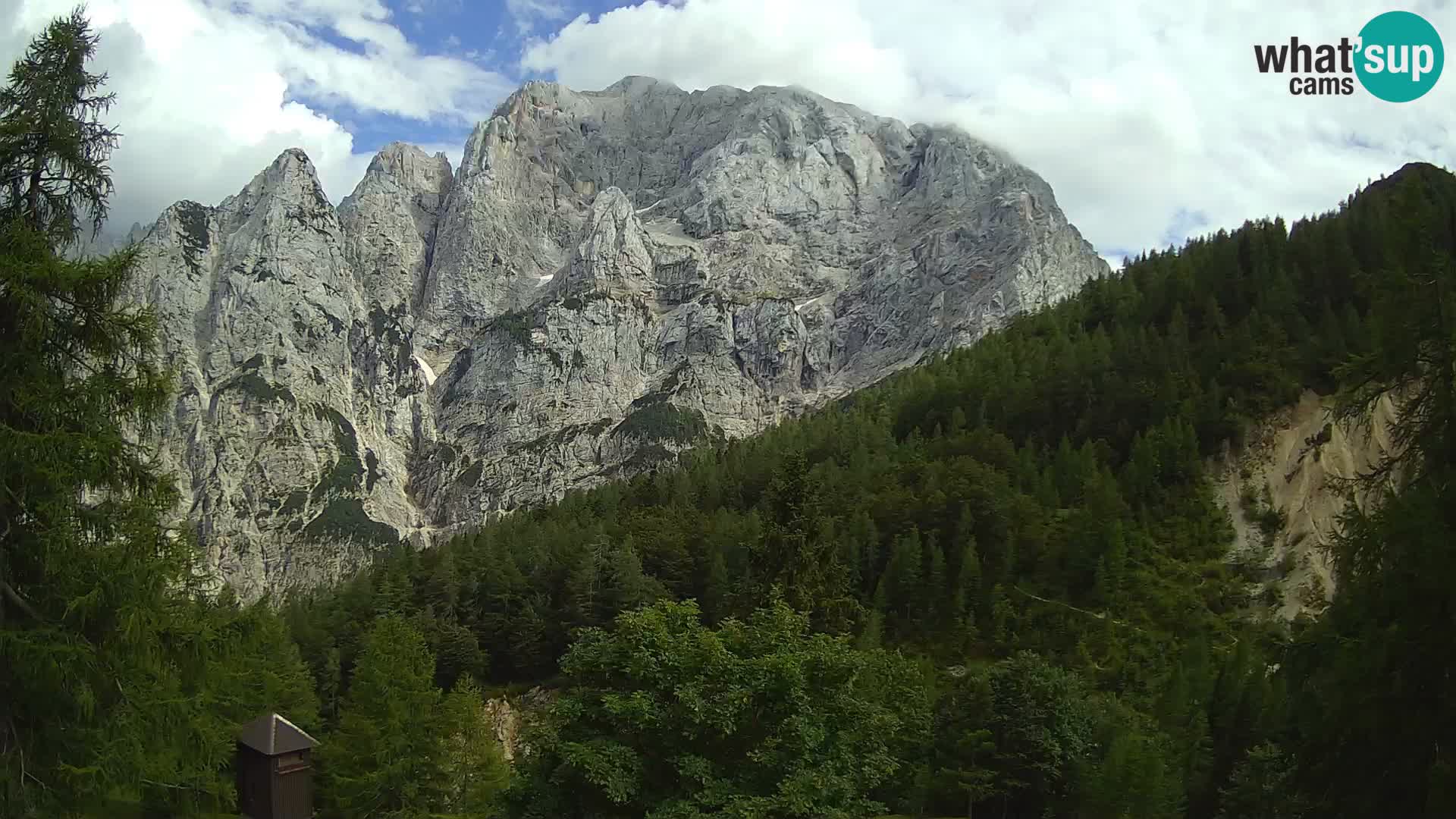 Vršič camera en vivo Casa Erjavčeva – vista a PRISOJNIK – Eslovenia