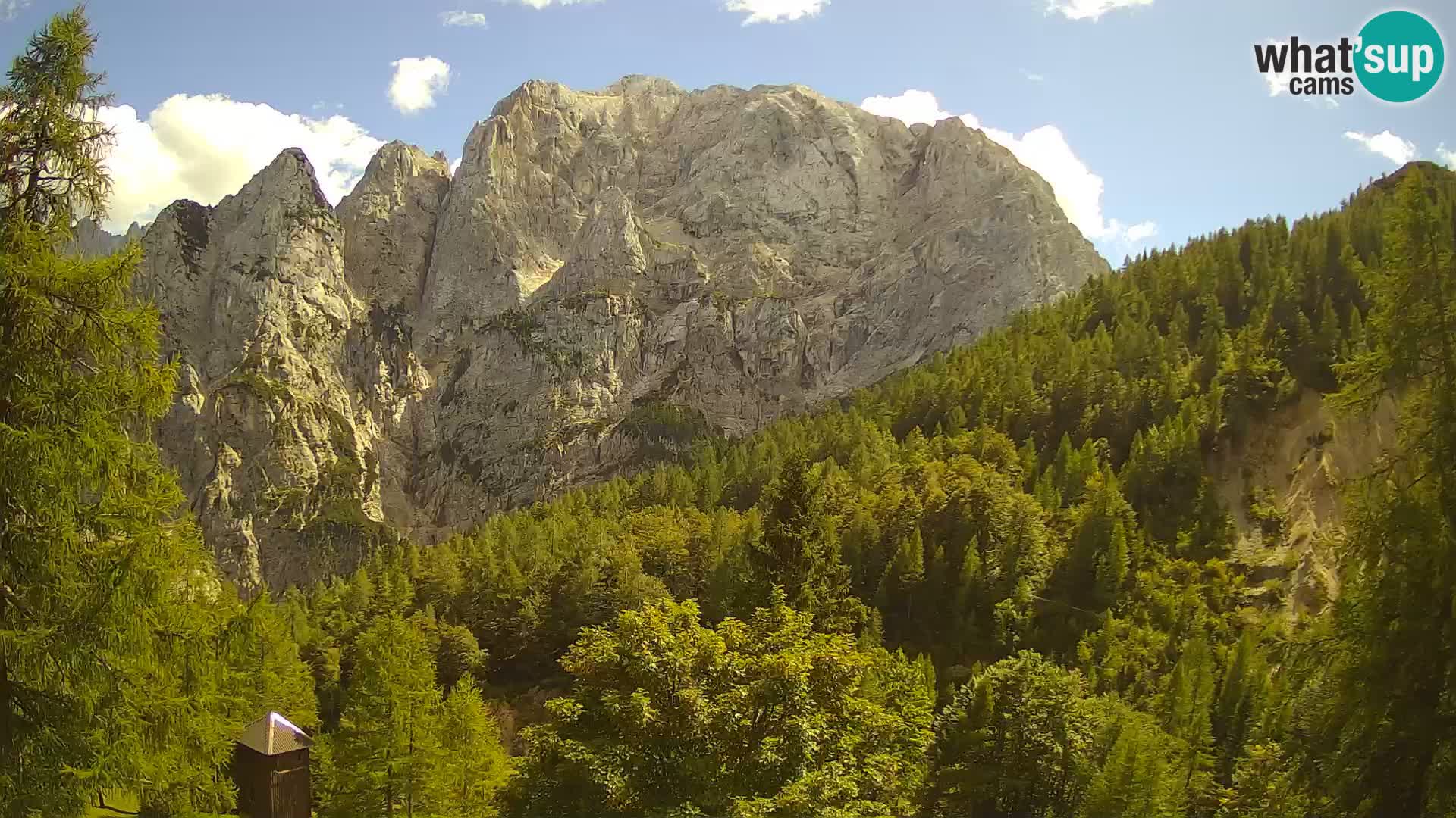Vršič LIVE Webcam Haus Erjavčeva – Blick auf PRISOJNIK – Slowenien