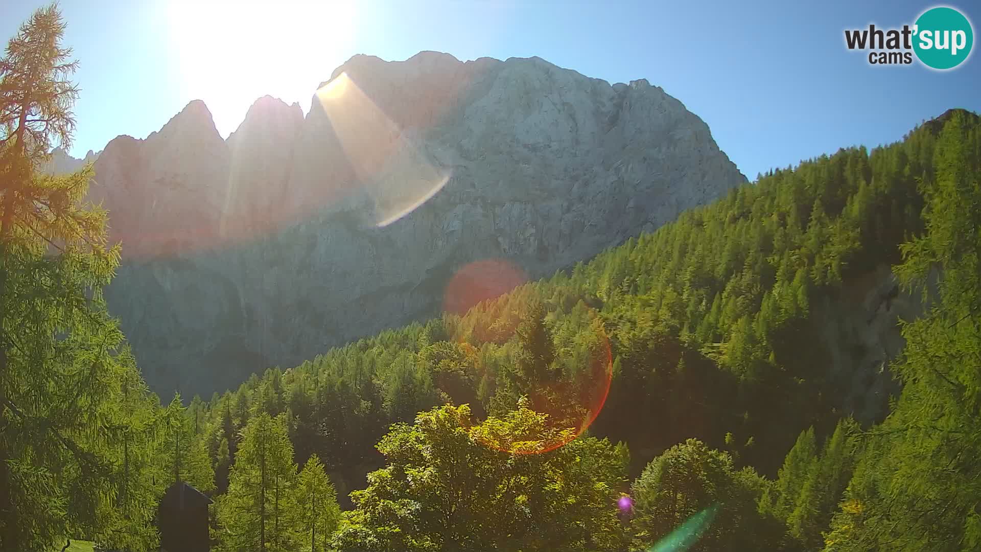 Vršič camera en vivo Casa Erjavčeva – vista a PRISOJNIK – Eslovenia