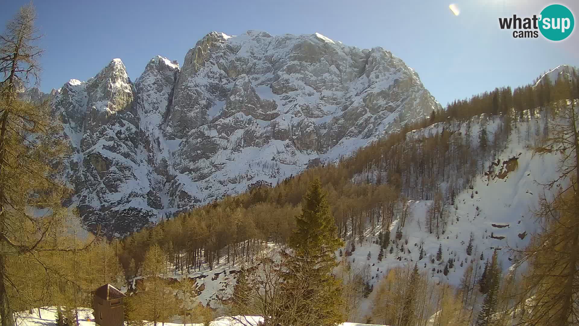 Vršič camera en vivo Casa Erjavčeva – vista a PRISOJNIK – Eslovenia