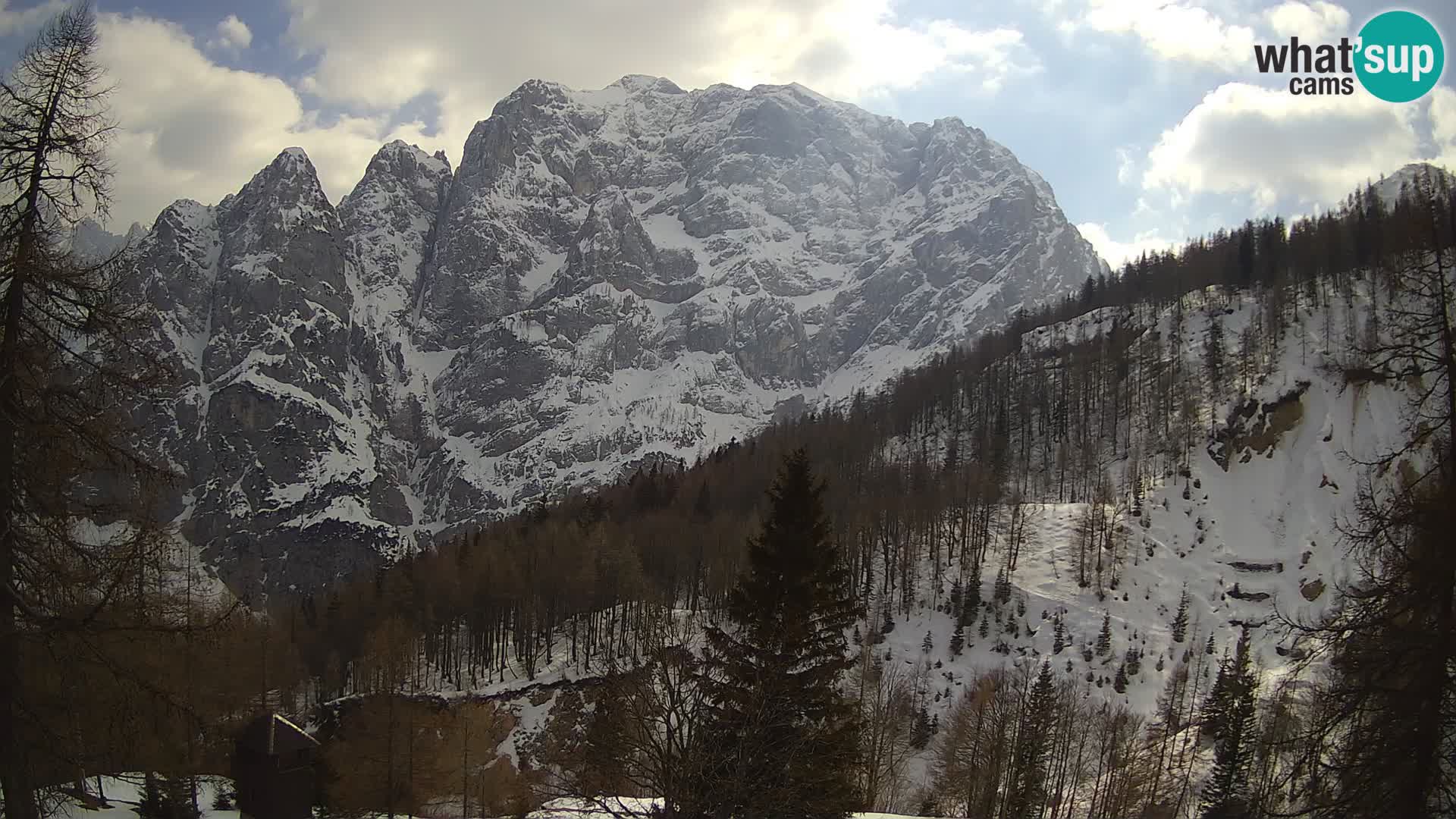Vršič LIVE Webcam Haus Erjavčeva – Blick auf PRISOJNIK – Slowenien