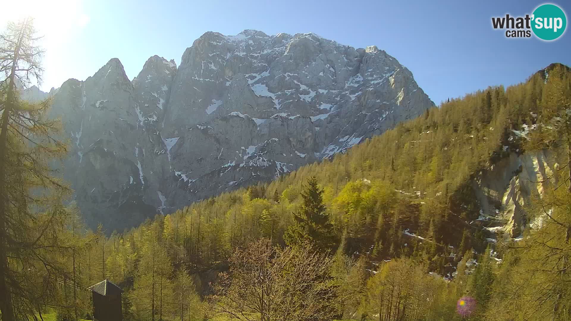 Vršič camera en vivo Casa Erjavčeva – vista a PRISOJNIK – Eslovenia