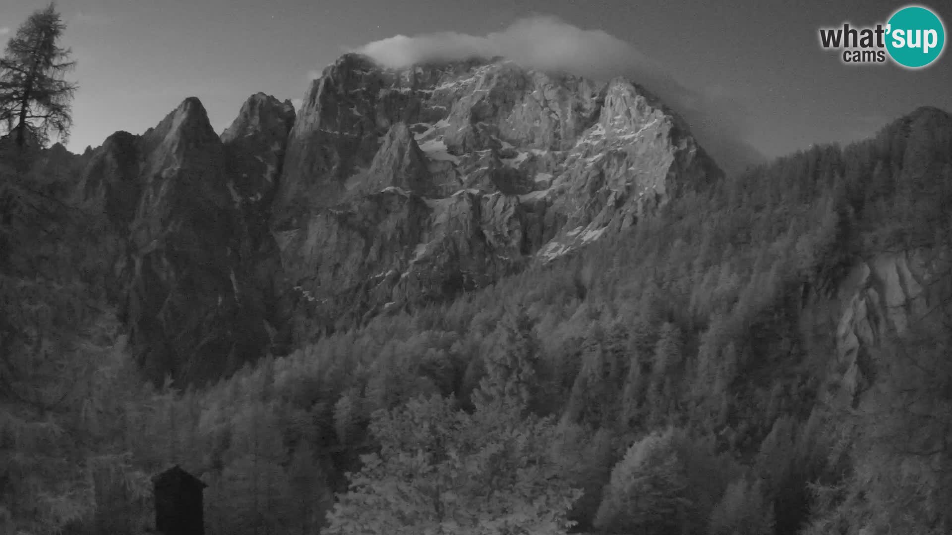 Vršič camera en vivo Casa Erjavčeva – vista a PRISOJNIK – Eslovenia