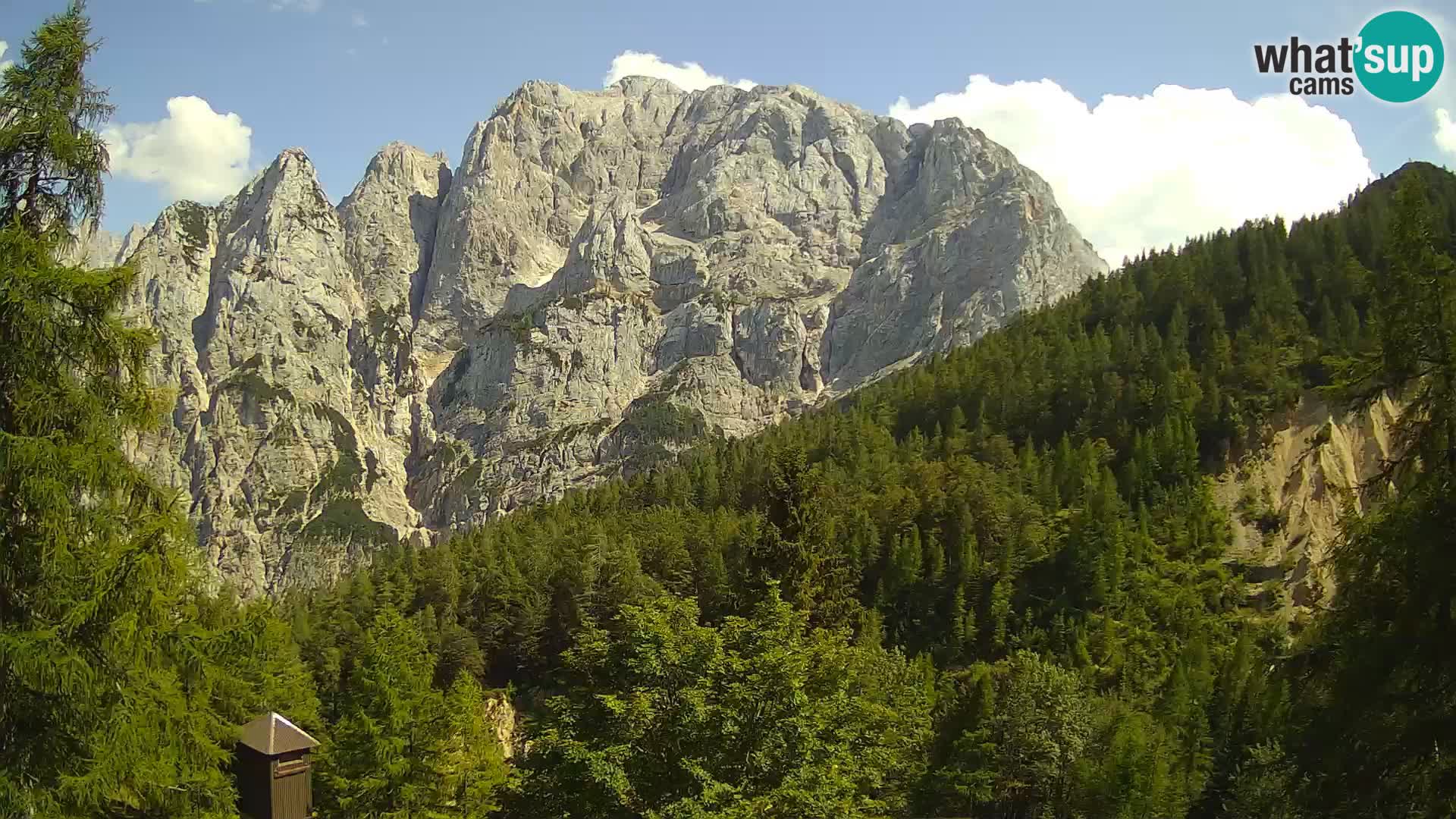 Vršič LIVE Webcam Haus Erjavčeva – Blick auf PRISOJNIK – Slowenien