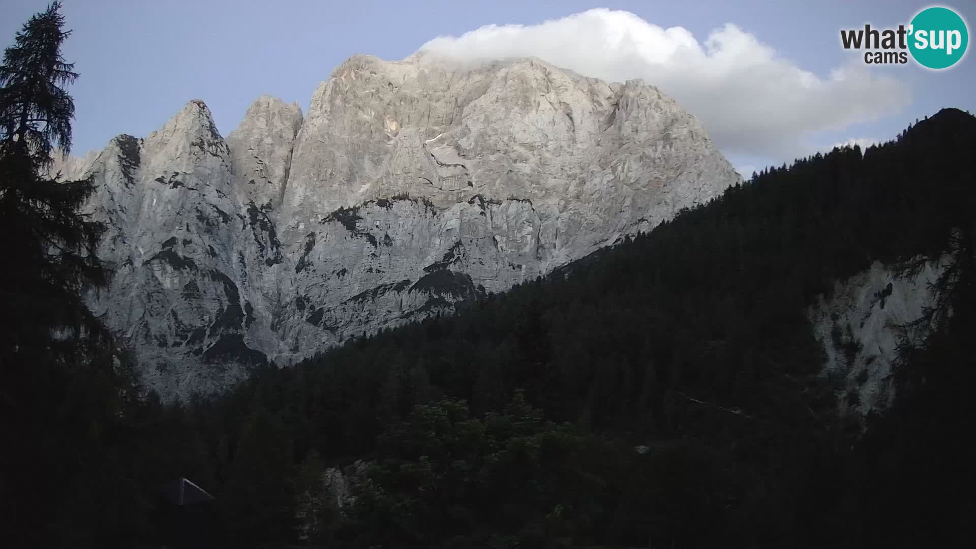 Vršič camera en vivo Casa Erjavčeva – vista a PRISOJNIK – Eslovenia