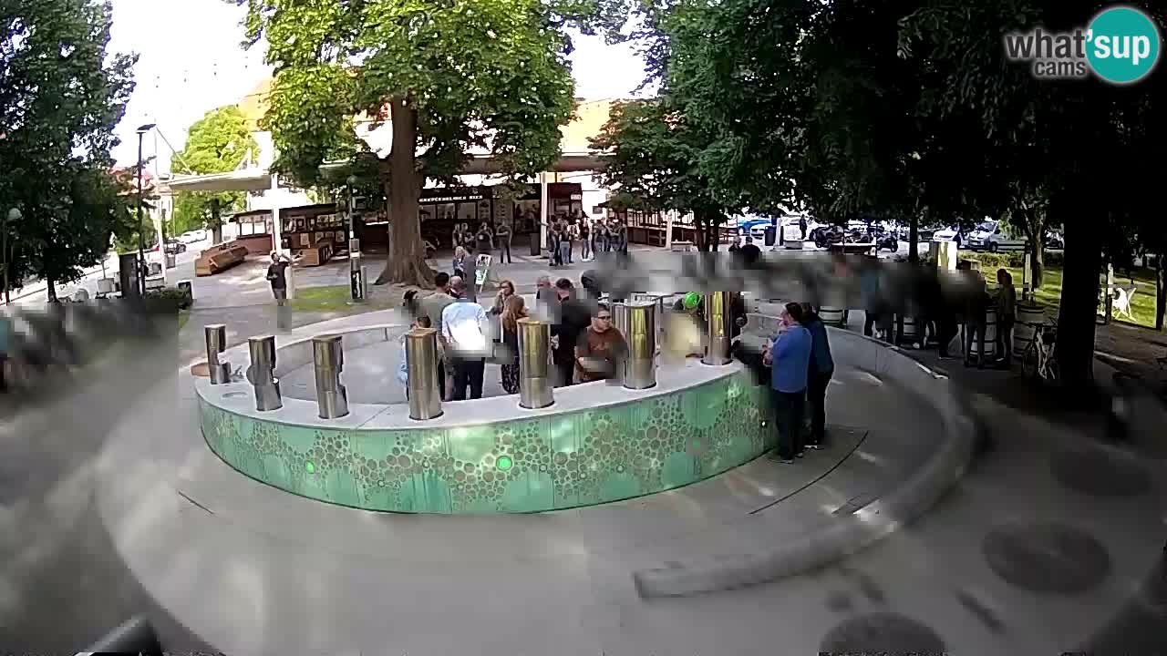 LIVEcam Beer fountain – Green Gold – Žalec – Slovenia
