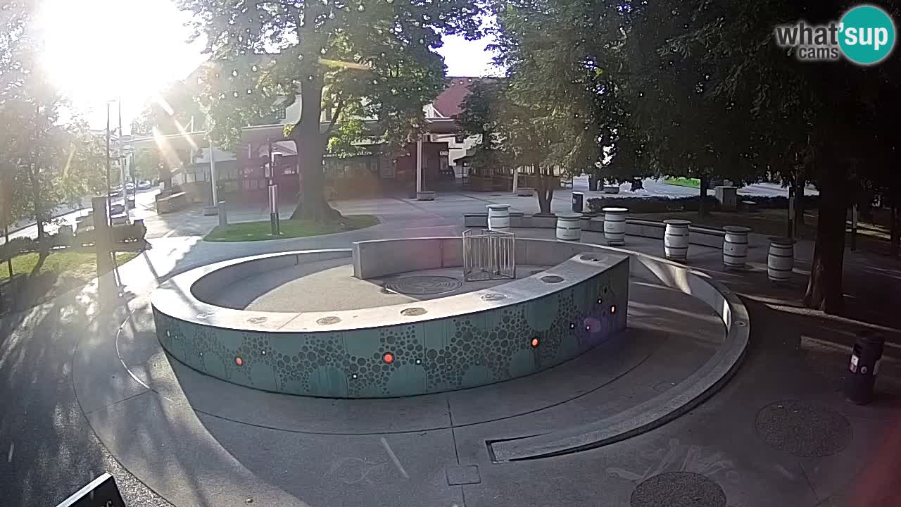LIVEcam Beer fountain – Green Gold – Žalec – Slovenia