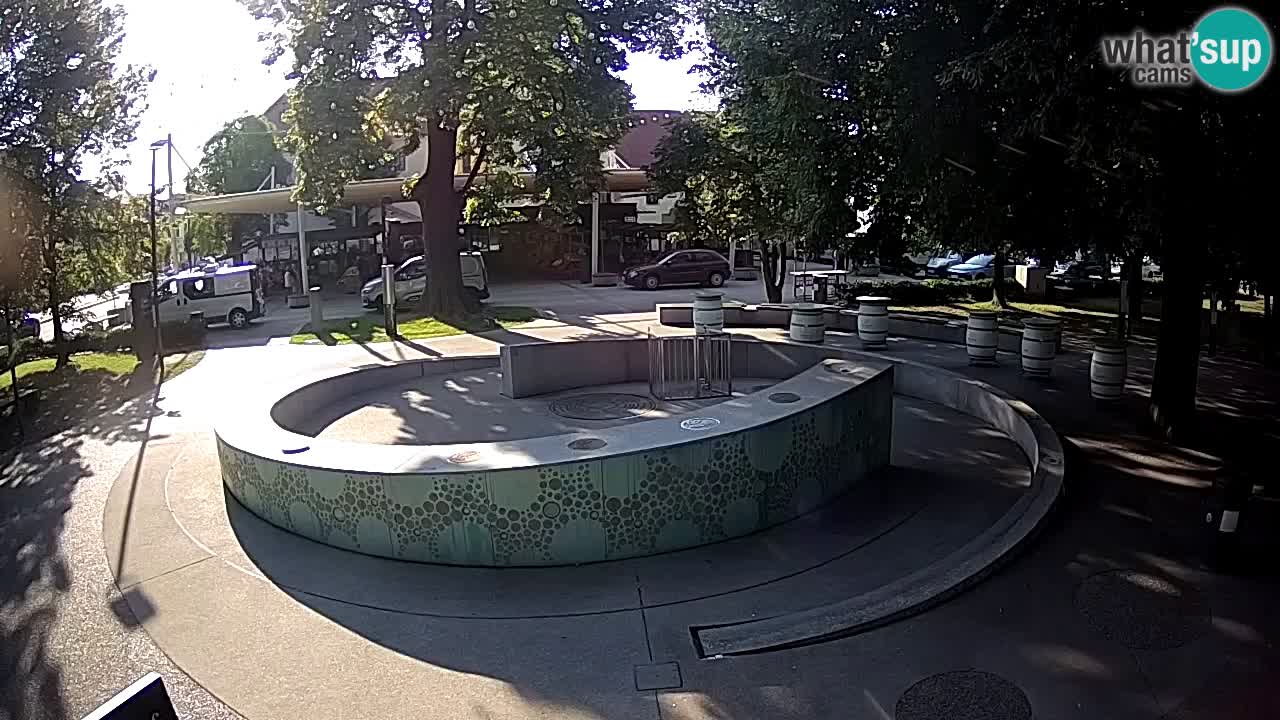 LIVEcam Beer fountain – Green Gold – Žalec – Slovenia